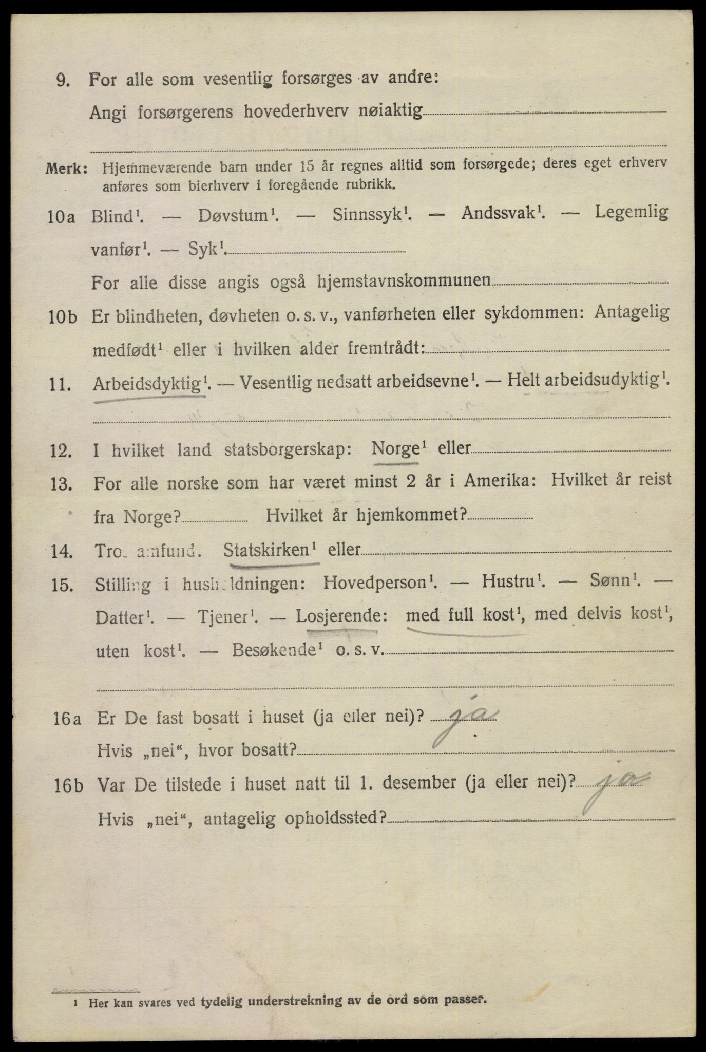 SAKO, 1920 census for Eidanger, 1920, p. 5443