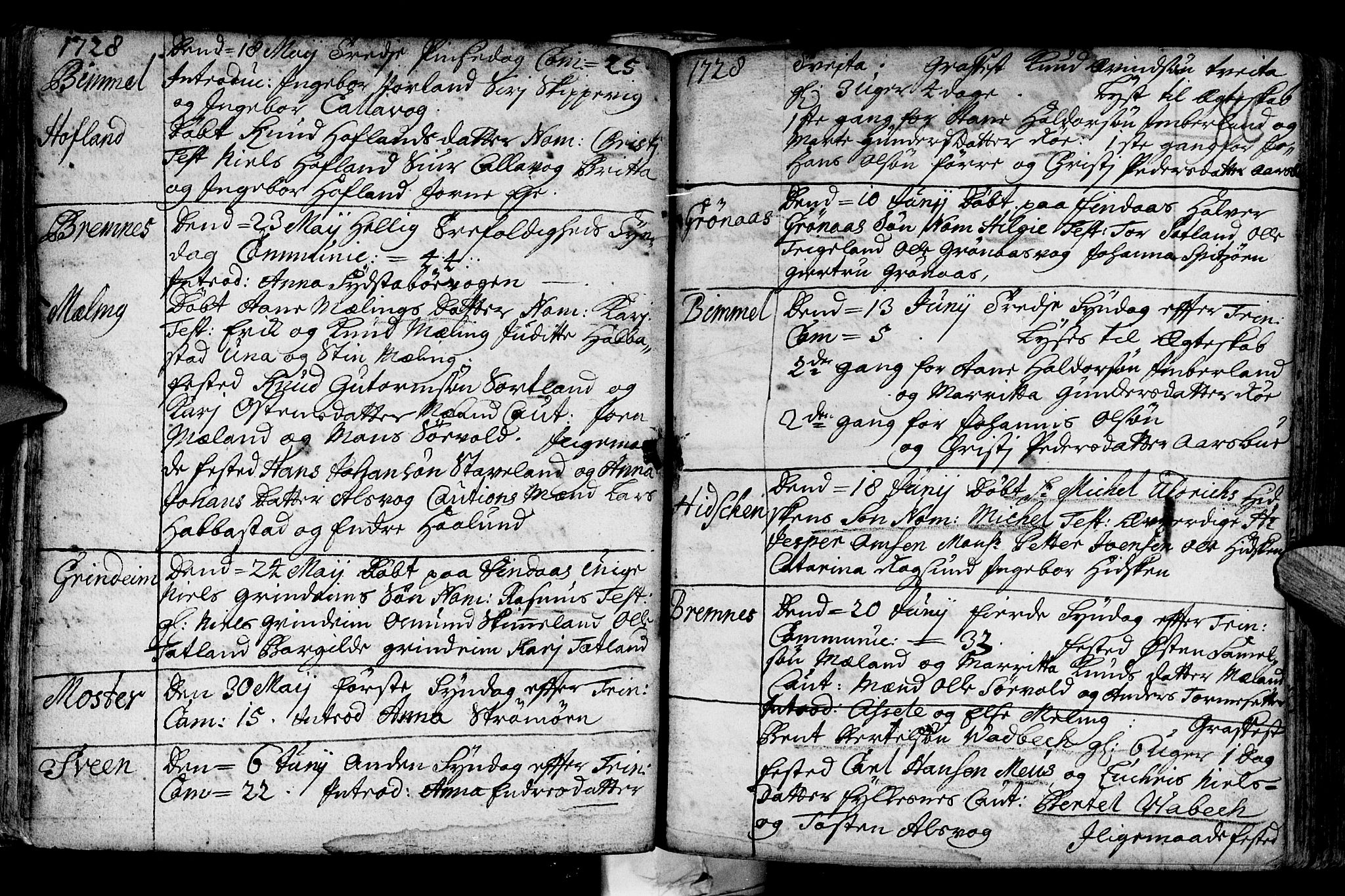 Finnås sokneprestembete, AV/SAB-A-99925/H/Ha/Haa/Haaa/L0001: Parish register (official) no. A 1, 1718-1744, p. 86