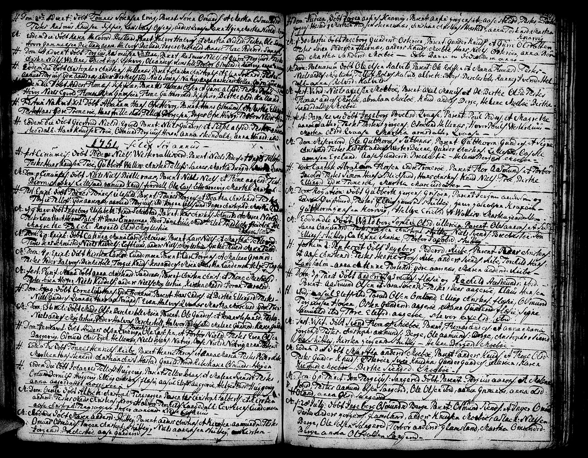 Vestre Moland sokneprestkontor, SAK/1111-0046/F/Fa/Fab/L0001: Parish register (official) no. A 1, 1687-1760, p. 94