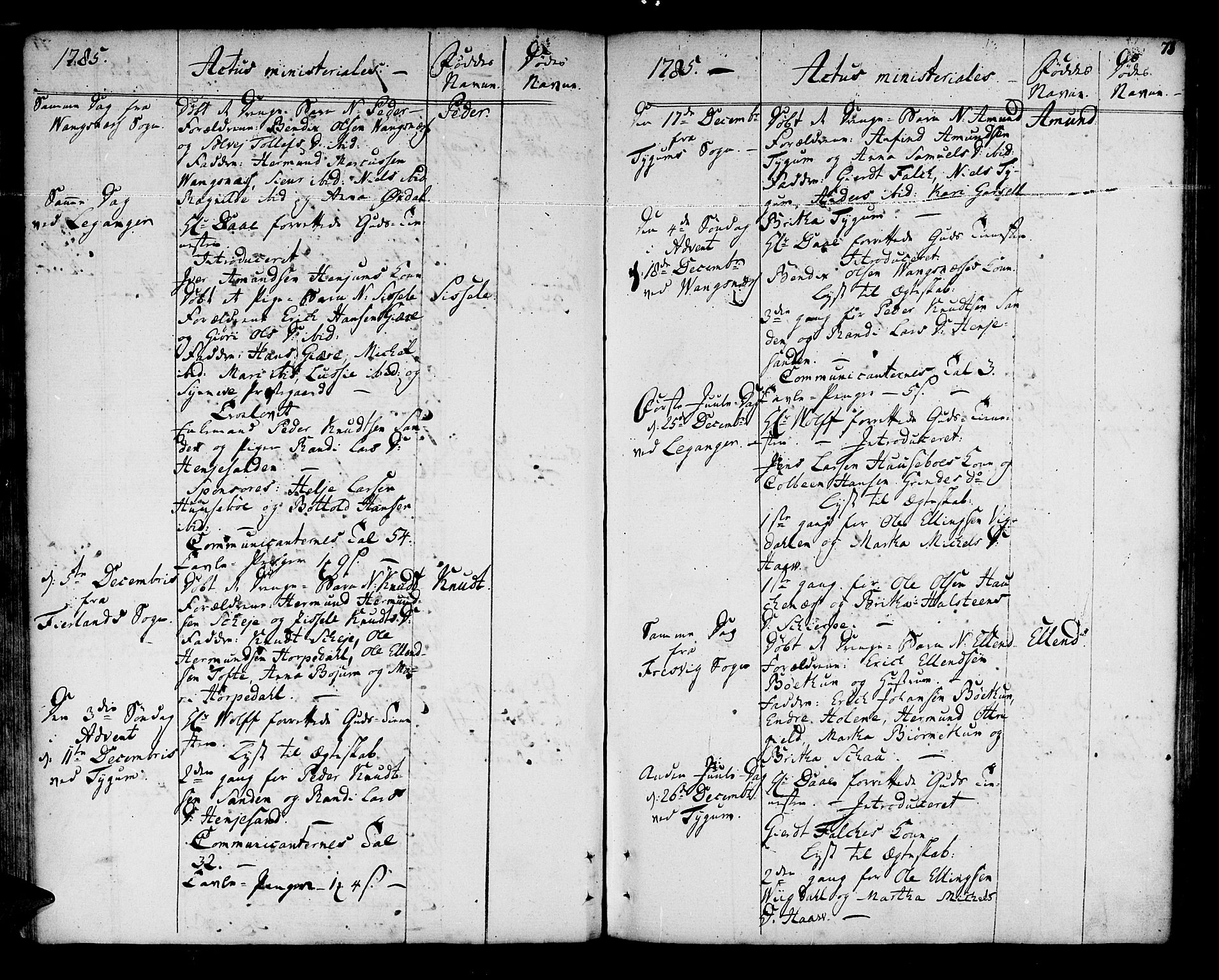 Leikanger sokneprestembete, AV/SAB-A-81001/H/Haa/Haaa/L0004: Parish register (official) no. A 4, 1770-1791, p. 78