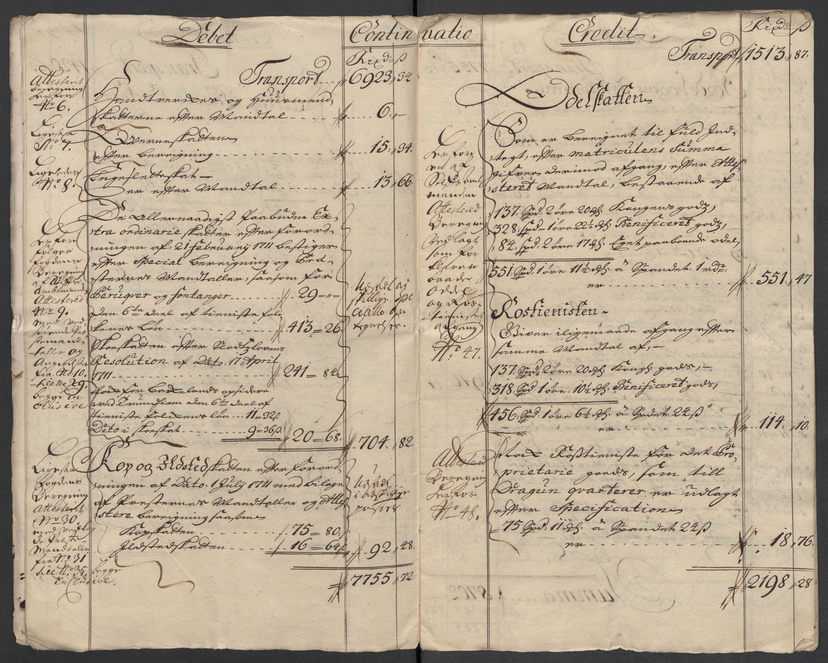 Rentekammeret inntil 1814, Reviderte regnskaper, Fogderegnskap, AV/RA-EA-4092/R61/L4112: Fogderegnskap Strinda og Selbu, 1711, p. 12