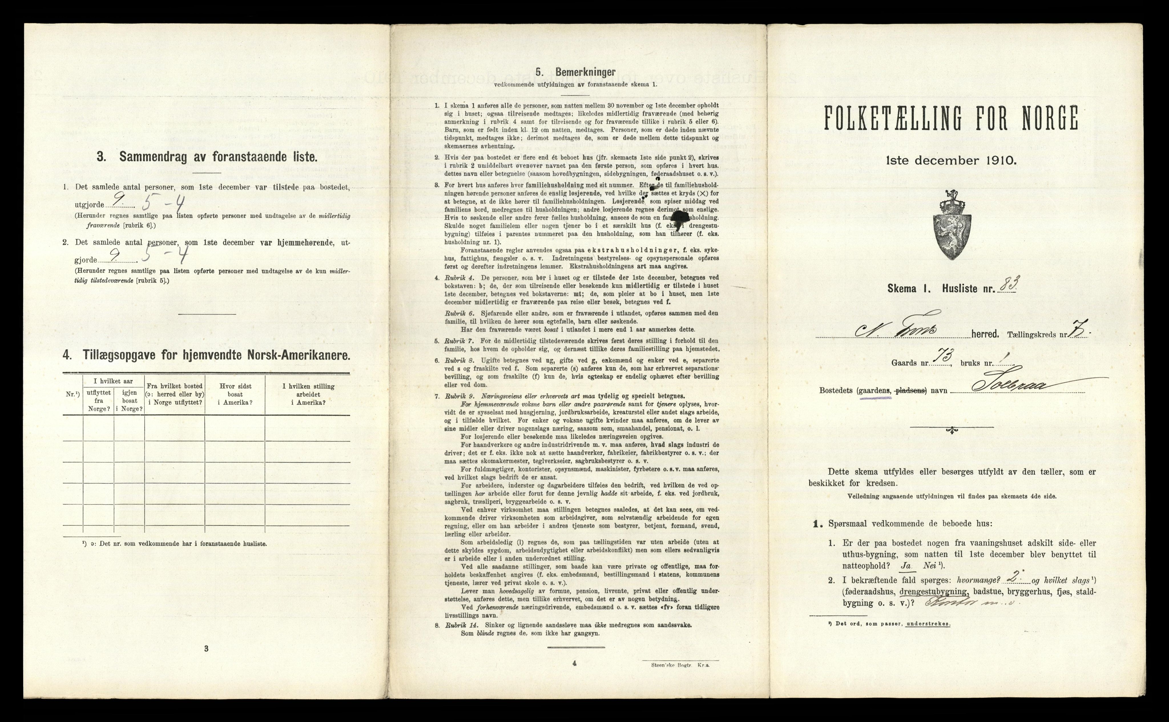 RA, 1910 census for Nord-Fron, 1910, p. 950