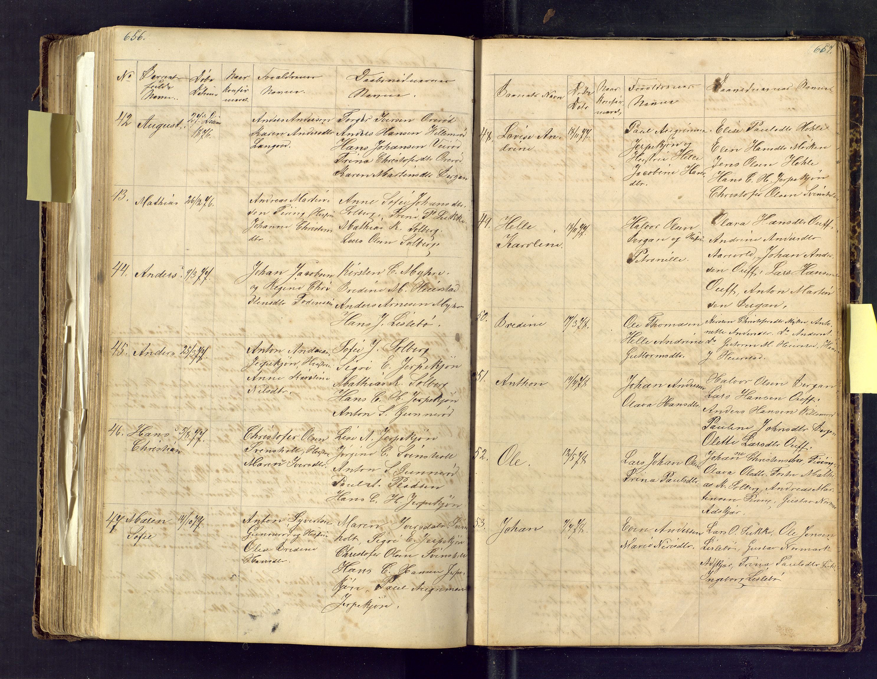 Den evangelisk lutherske frimenighet i Jarlsbergs grevskap med flere steder, AV/SAKO-P-1384/F/Fa/L0001: Dissenter register no. Fa/L0001, 1872-1925, p. 656-657