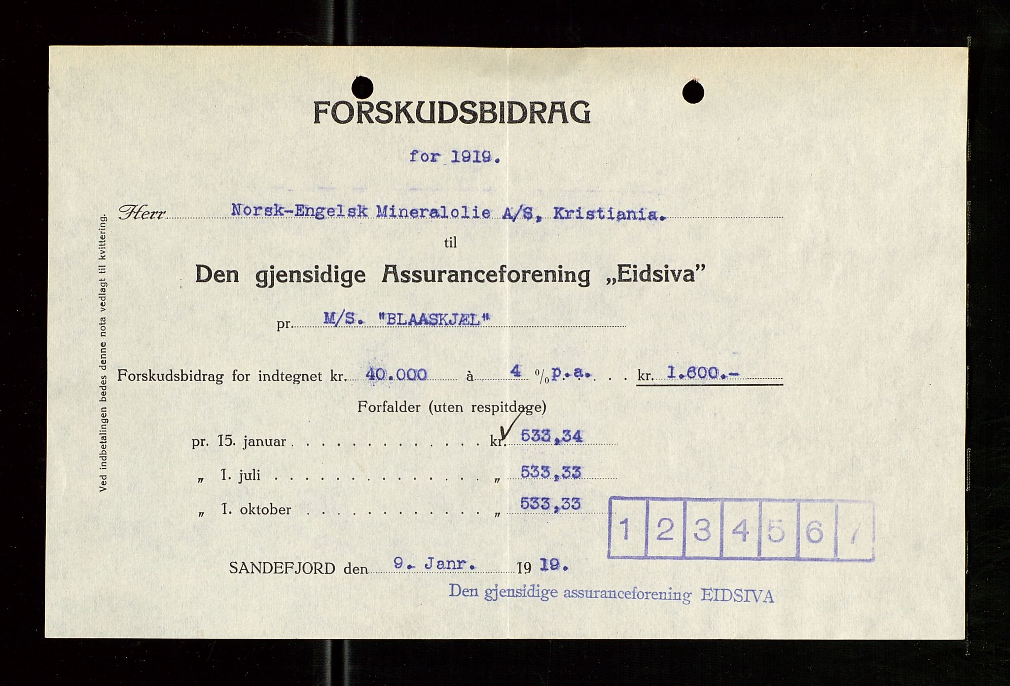 Pa 1521 - A/S Norske Shell, SAST/A-101915/E/Ea/Eaa/L0007: Sjefskorrespondanse, 1919, p. 18