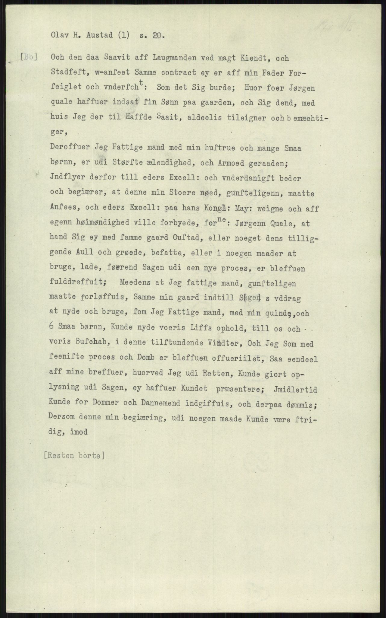 Samlinger til kildeutgivelse, Diplomavskriftsamlingen, AV/RA-EA-4053/H/Ha, p. 373