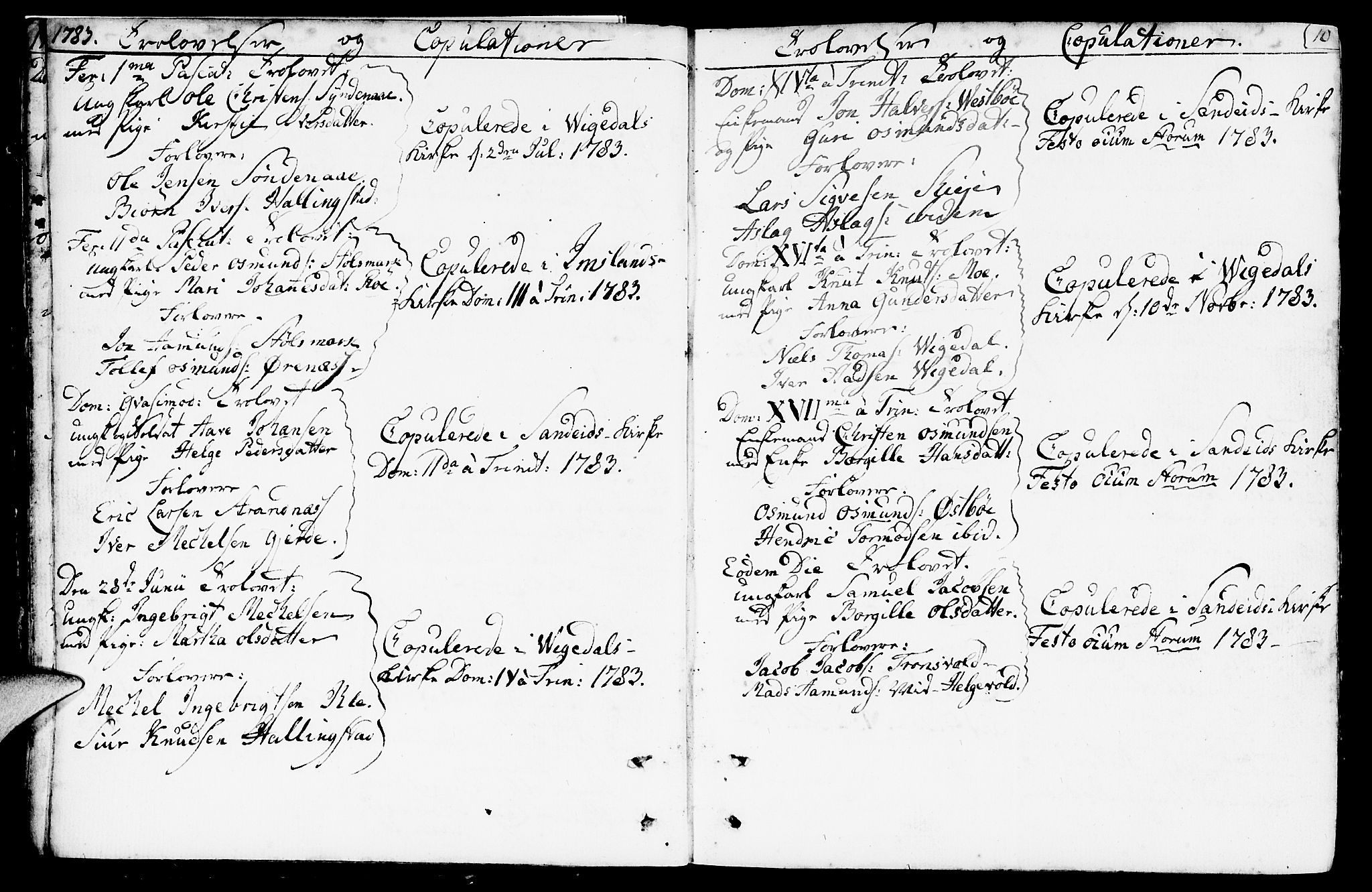 Vikedal sokneprestkontor, SAST/A-101840/01/IV: Parish register (official) no. A 2, 1779-1817, p. 10