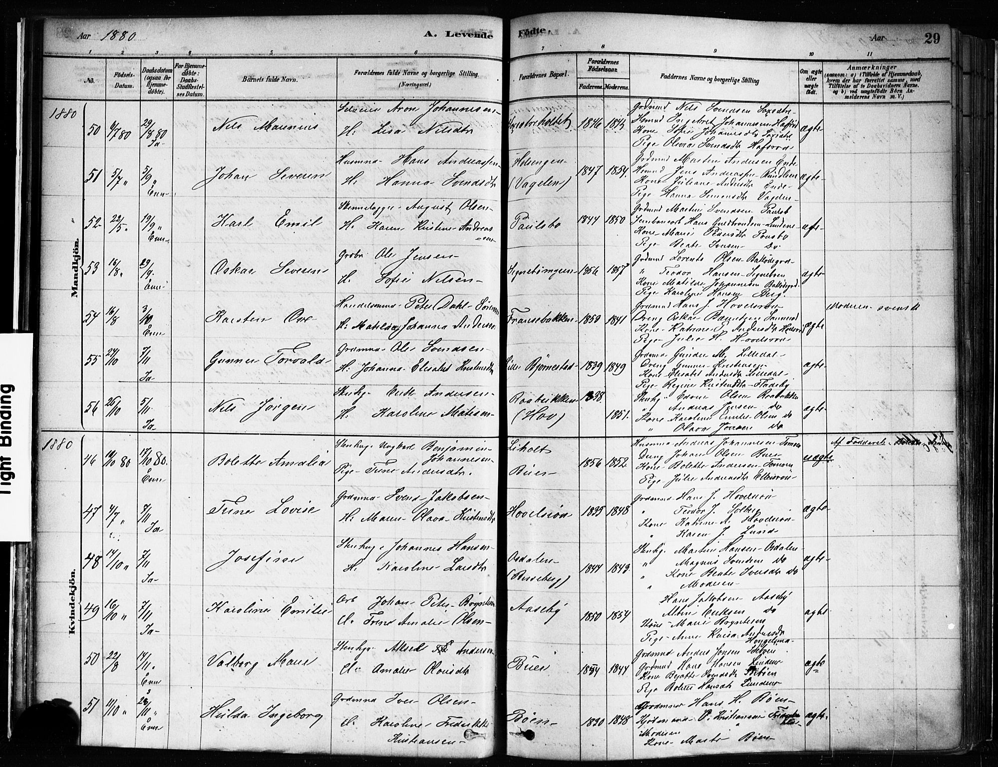 Idd prestekontor Kirkebøker, AV/SAO-A-10911/F/Fc/L0006a: Parish register (official) no. III 6A, 1878-1903, p. 29