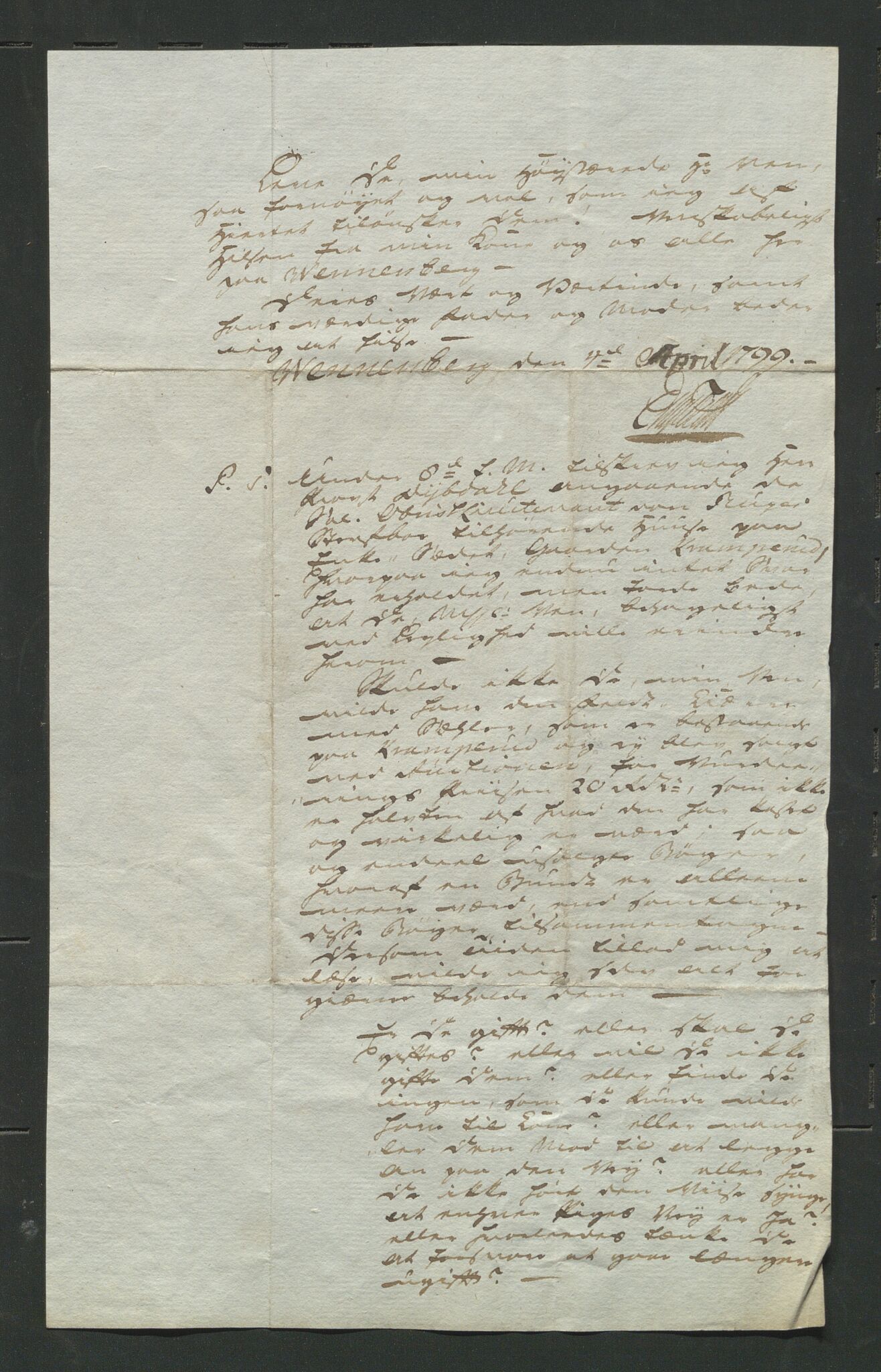 Åker i Vang, Hedmark, og familien Todderud, AV/SAH-ARK-010/J/Jc/L0004: Korrespondanse, 1796-1844, p. 11