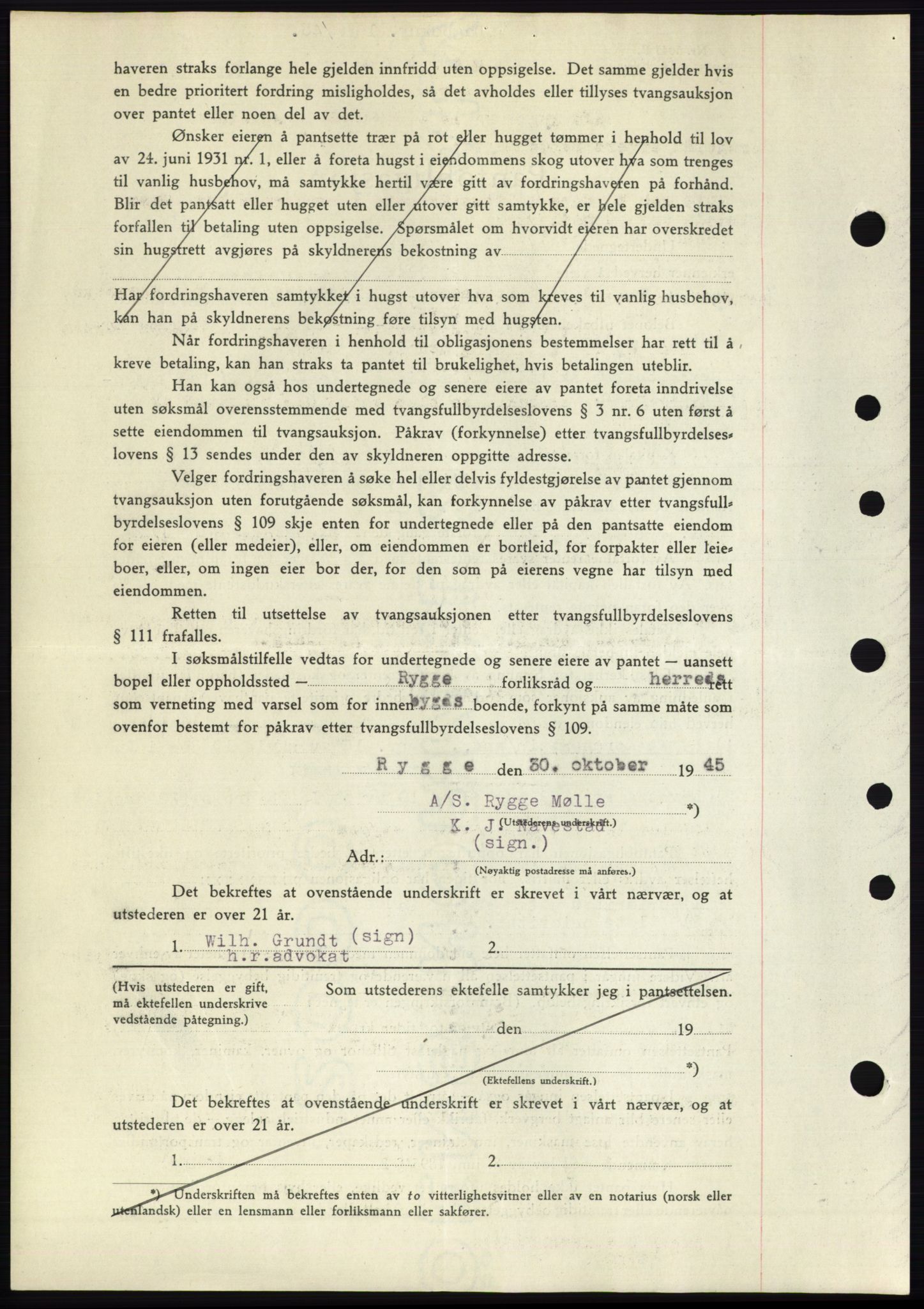 Moss sorenskriveri, SAO/A-10168: Mortgage book no. B15, 1946-1946, Diary no: : 1916/1946