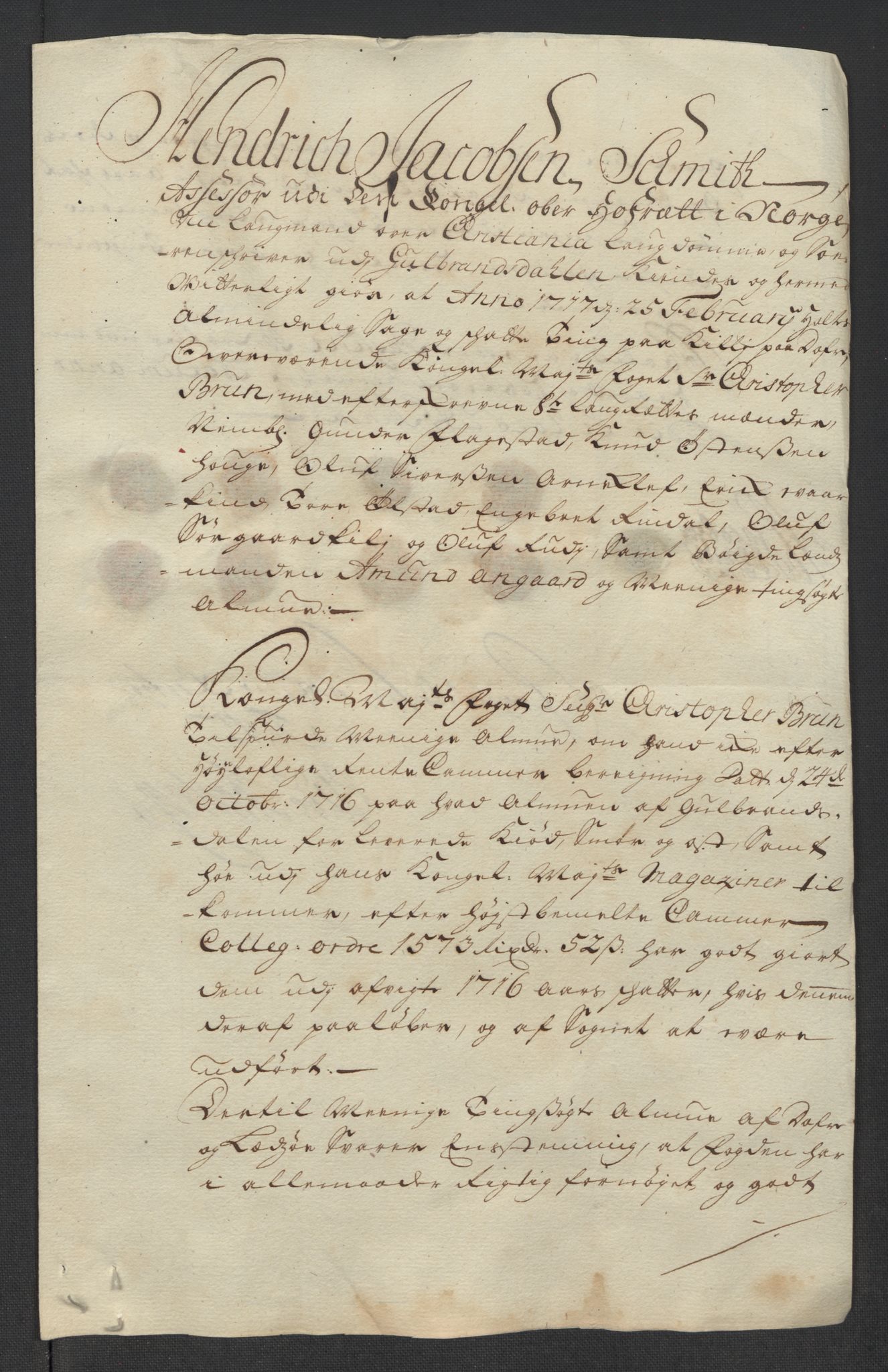 Rentekammeret inntil 1814, Reviderte regnskaper, Fogderegnskap, AV/RA-EA-4092/R17/L1186: Fogderegnskap Gudbrandsdal, 1716, p. 275