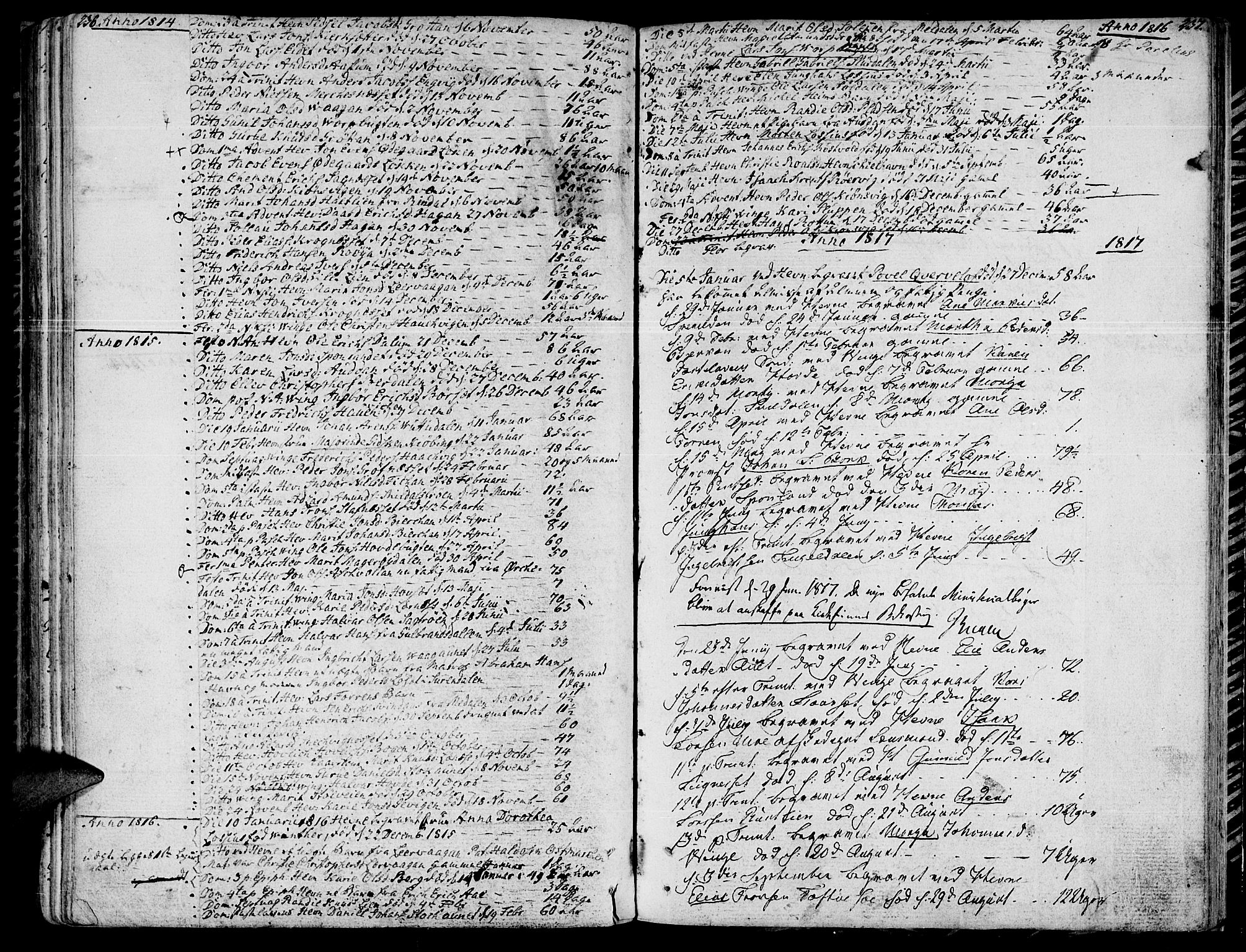 Ministerialprotokoller, klokkerbøker og fødselsregistre - Sør-Trøndelag, AV/SAT-A-1456/630/L0490: Parish register (official) no. 630A03, 1795-1818, p. 236-237