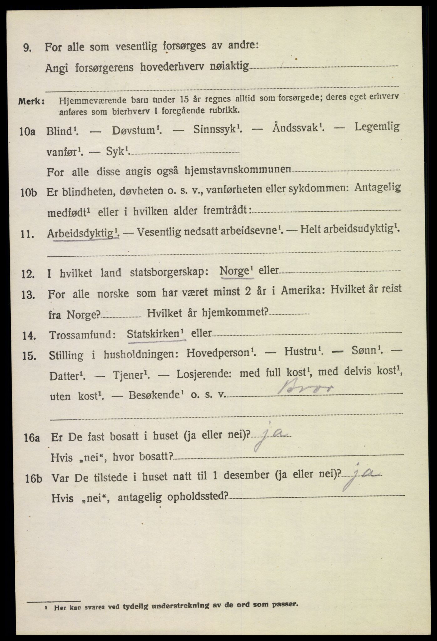 SAH, 1920 census for Nord-Fron, 1920, p. 10305