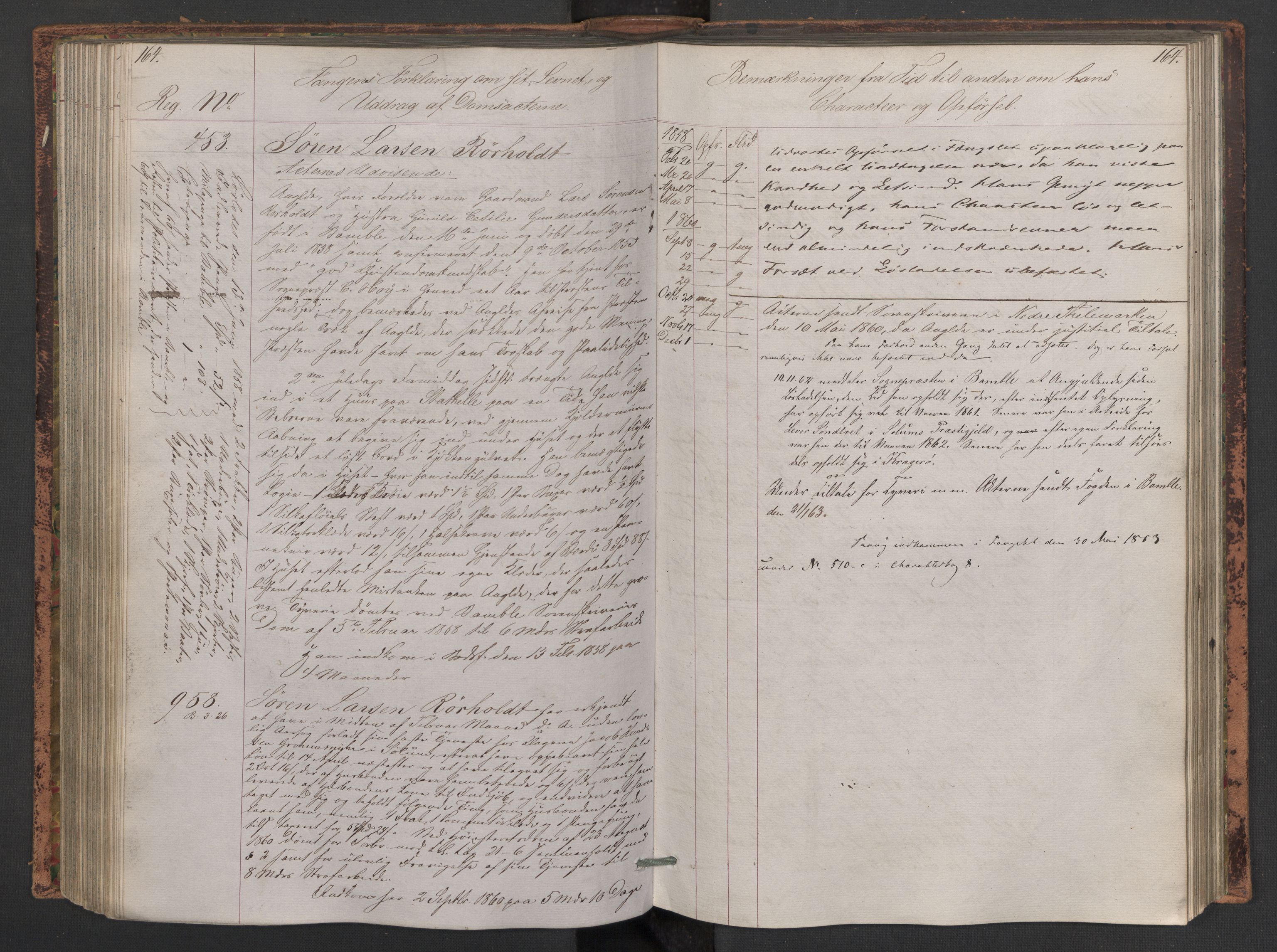 Botsfengslet, AV/RA-S-1539/D/Db/Dbb/L0005: 272b - 613b, 1857-1858, p. 164