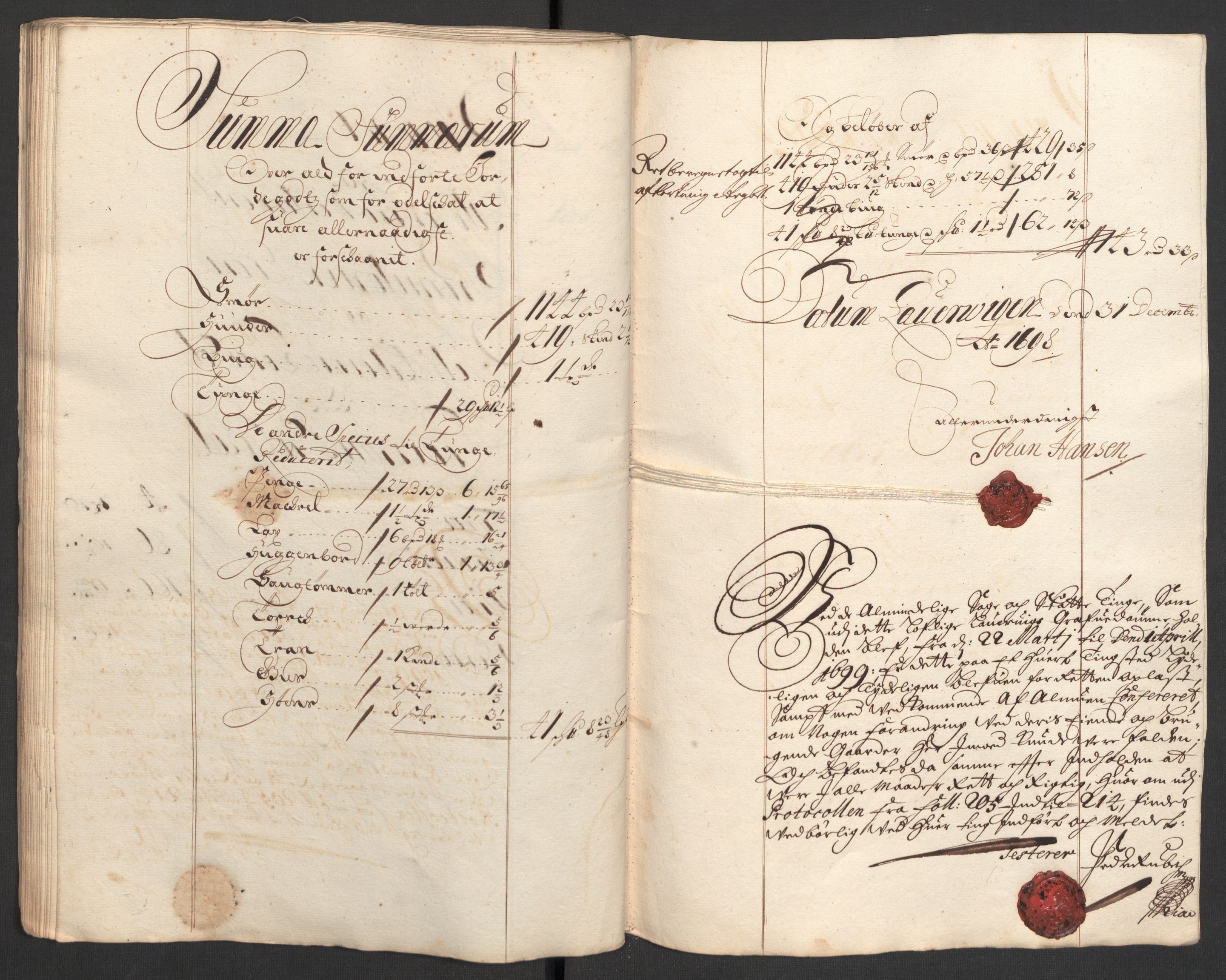 Rentekammeret inntil 1814, Reviderte regnskaper, Fogderegnskap, RA/EA-4092/R33/L1976: Fogderegnskap Larvik grevskap, 1698-1701, p. 76