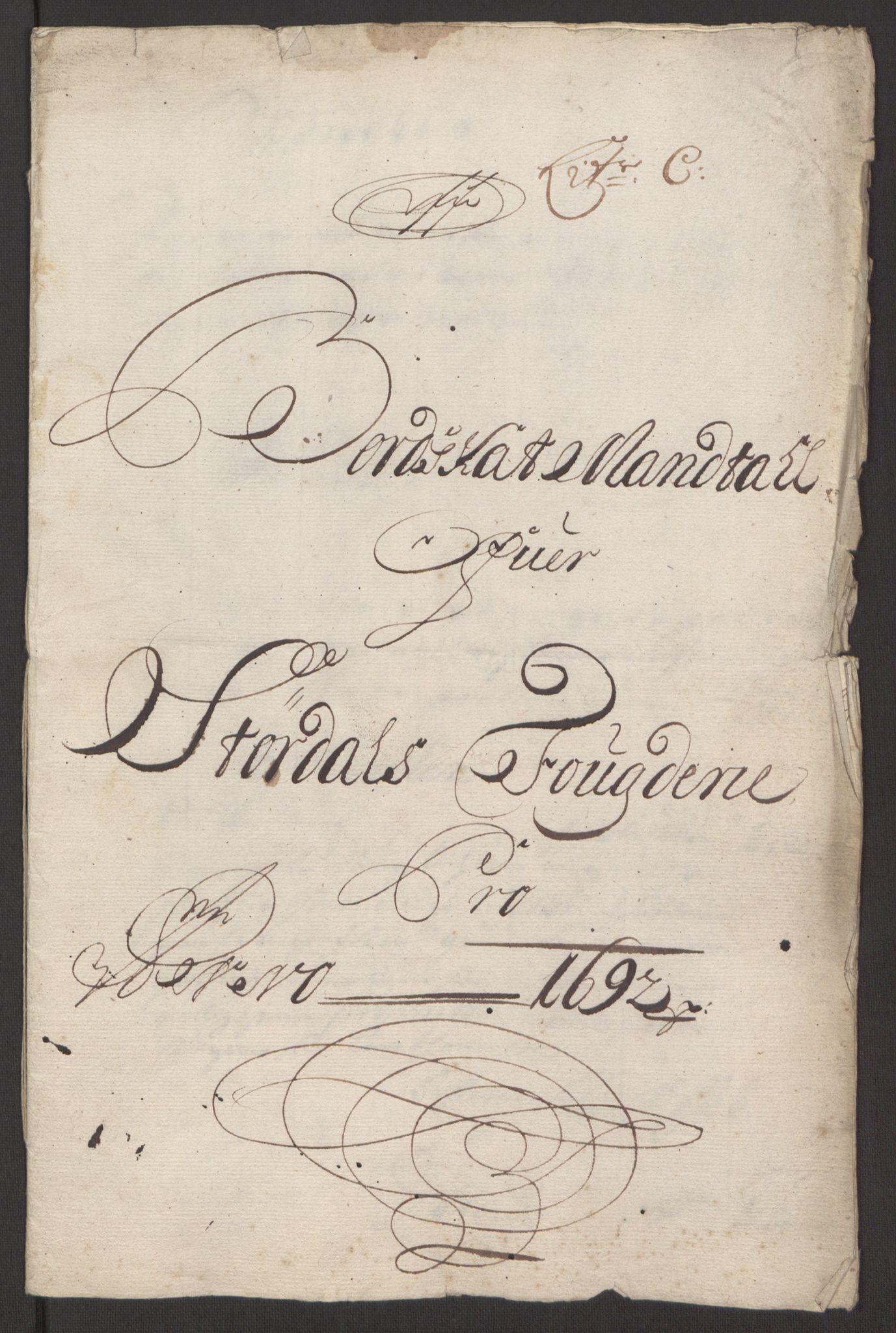 Rentekammeret inntil 1814, Reviderte regnskaper, Fogderegnskap, RA/EA-4092/R62/L4185: Fogderegnskap Stjørdal og Verdal, 1692, p. 87