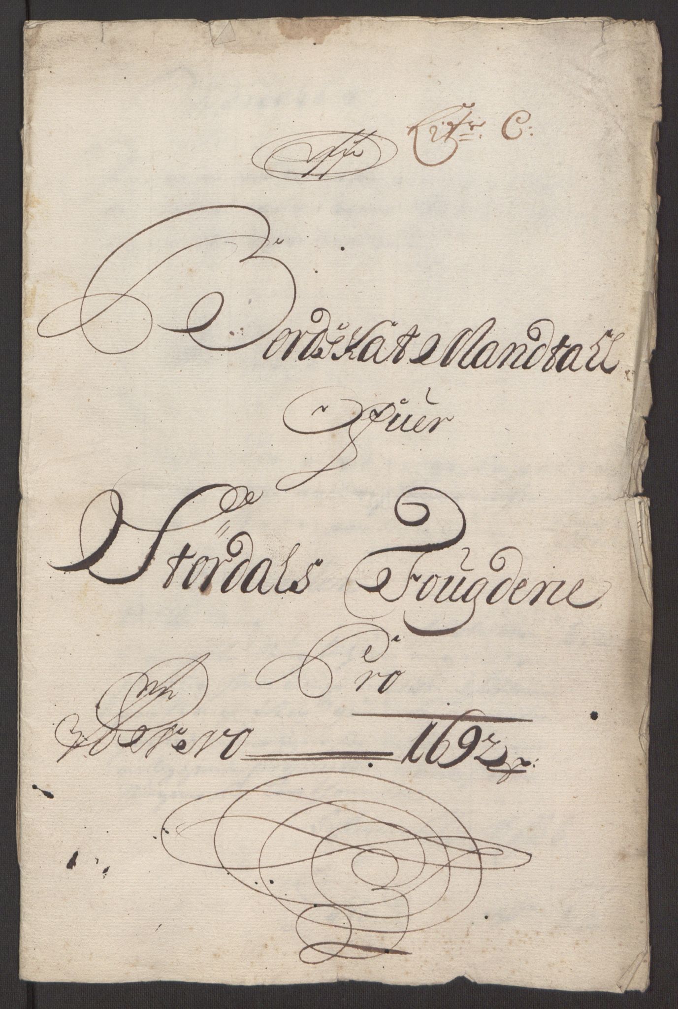 Rentekammeret inntil 1814, Reviderte regnskaper, Fogderegnskap, AV/RA-EA-4092/R62/L4185: Fogderegnskap Stjørdal og Verdal, 1692, p. 87