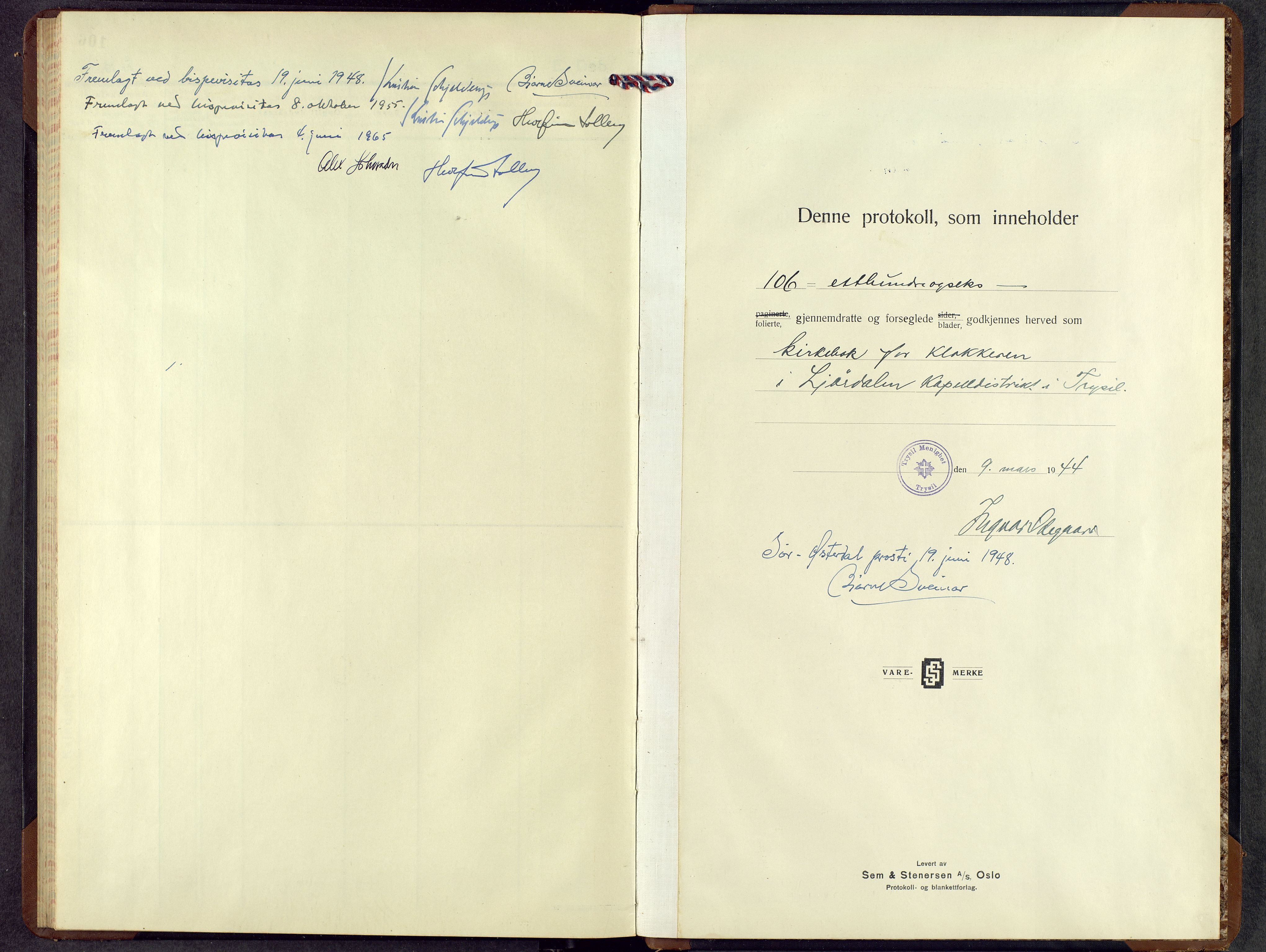 Trysil prestekontor, SAH/PREST-046/H/Ha/Hab/L0015: Parish register (copy) no. 15, 1944-1964