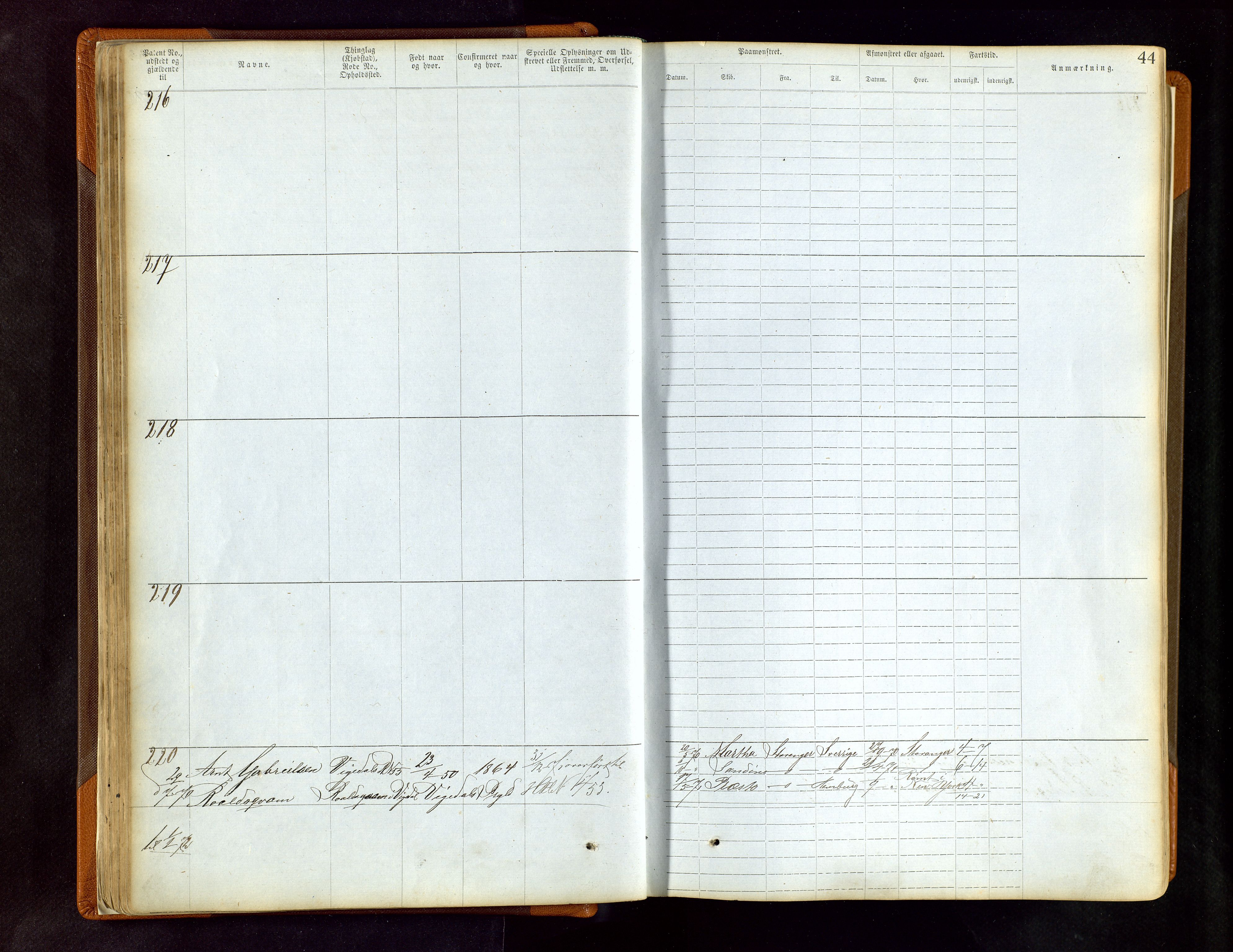 Haugesund sjømannskontor, AV/SAST-A-102007/F/Ff/L0001: Sjøfartsrulle Skudenes krets nr 1-2742, 1868-1948, p. 44