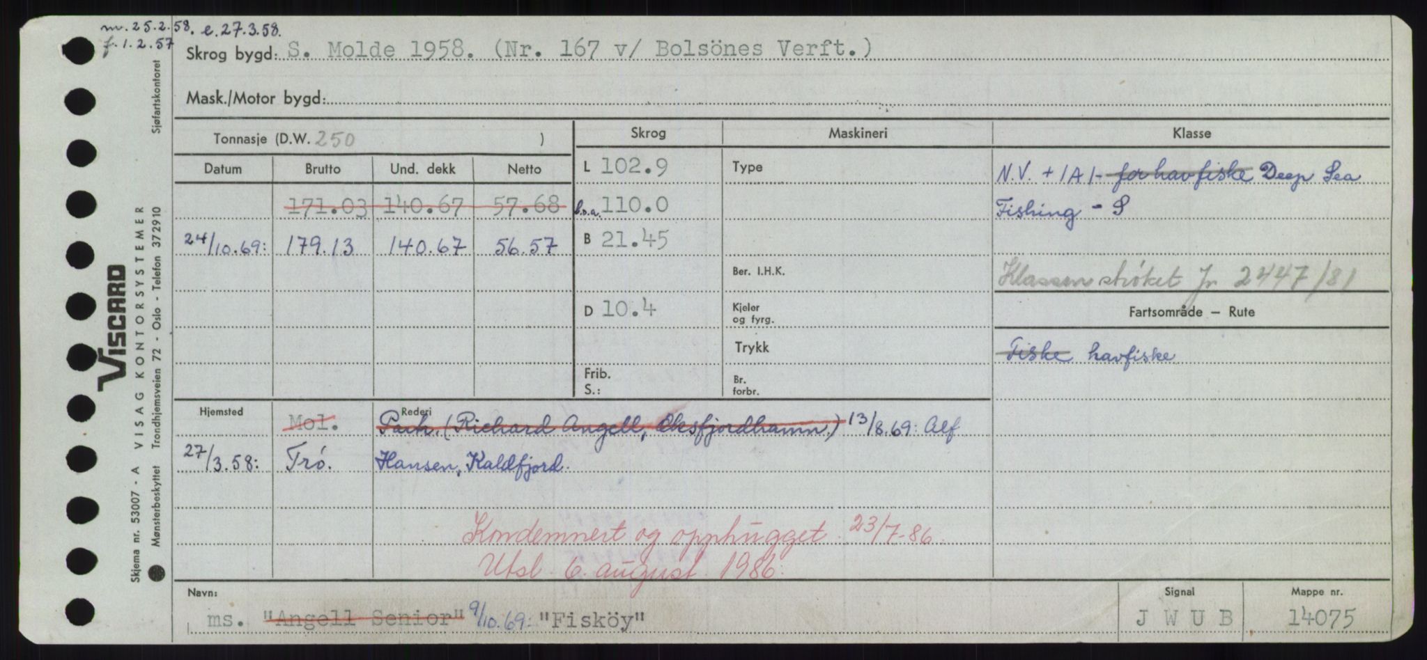 Sjøfartsdirektoratet med forløpere, Skipsmålingen, AV/RA-S-1627/H/Hd/L0010: Fartøy, F-Fjø, p. 577