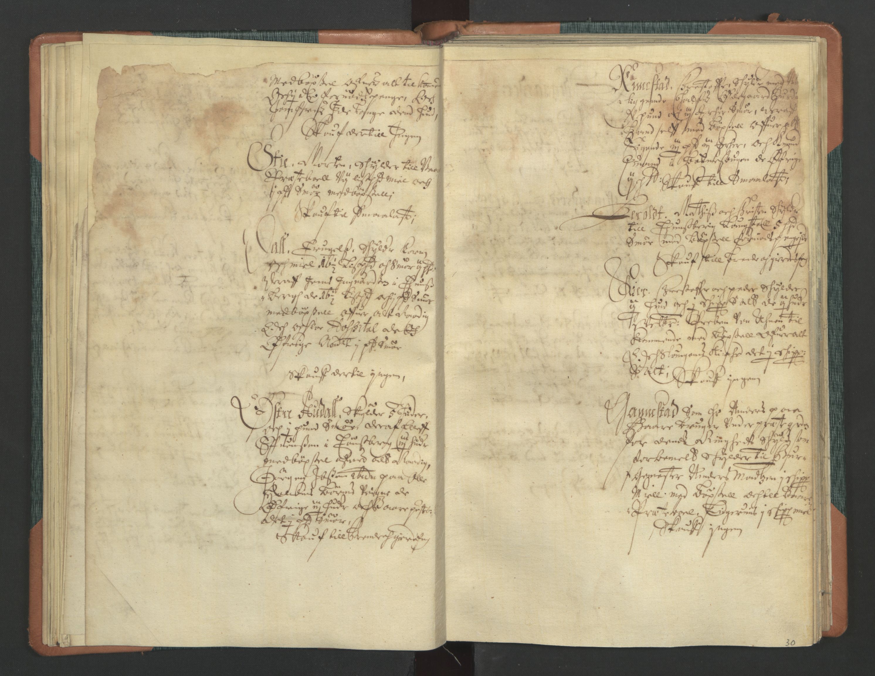 Rentekammeret inntil 1814, Realistisk ordnet avdeling, AV/RA-EA-4070/L/L0011: Tønsberg lagdømme. Alminnelig jordebok for Tønsberg len - Slagen og Arendal skipreider., 1661, p. 29b-30a