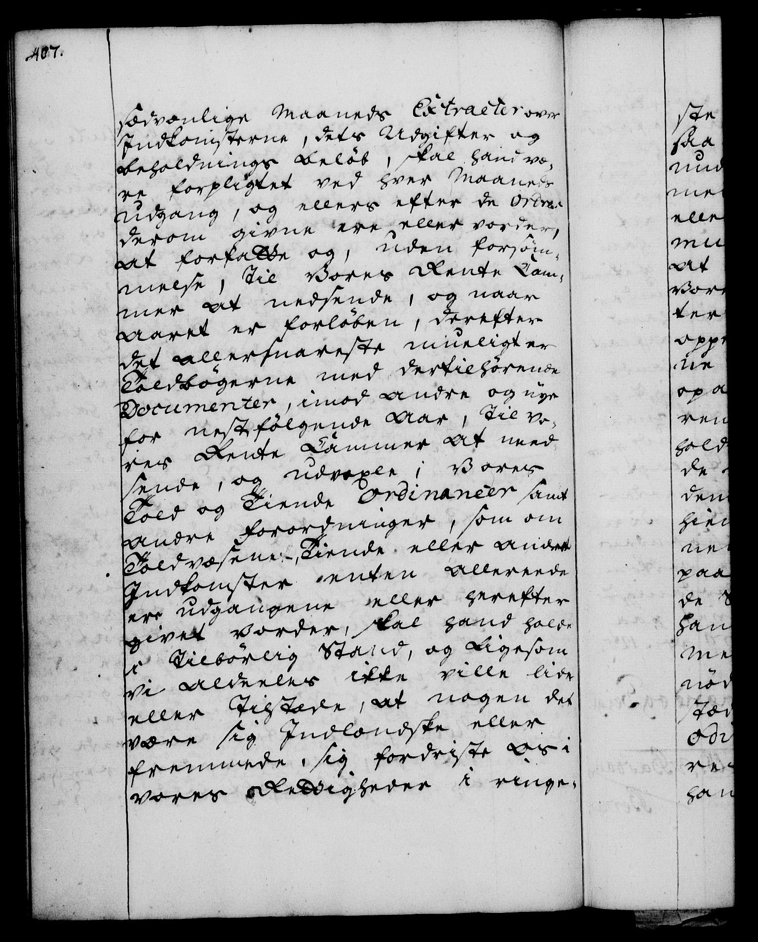 Rentekammeret, Kammerkanselliet, RA/EA-3111/G/Gg/Gge/L0003: Norsk bestallingsprotokoll med register (merket RK 53.27), 1745-1761, p. 407