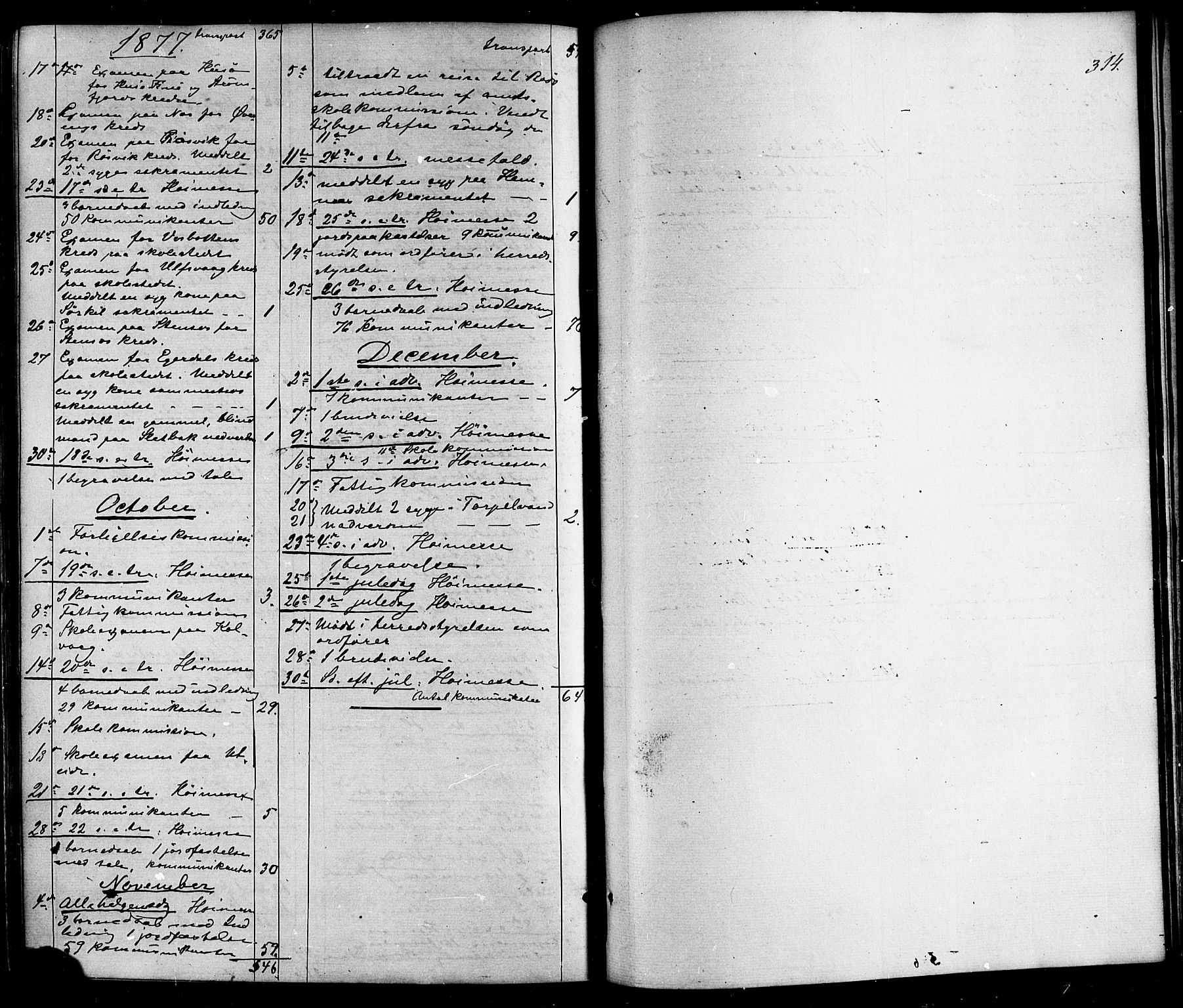 Ministerialprotokoller, klokkerbøker og fødselsregistre - Nordland, SAT/A-1459/859/L0845: Parish register (official) no. 859A05, 1863-1877, p. 314
