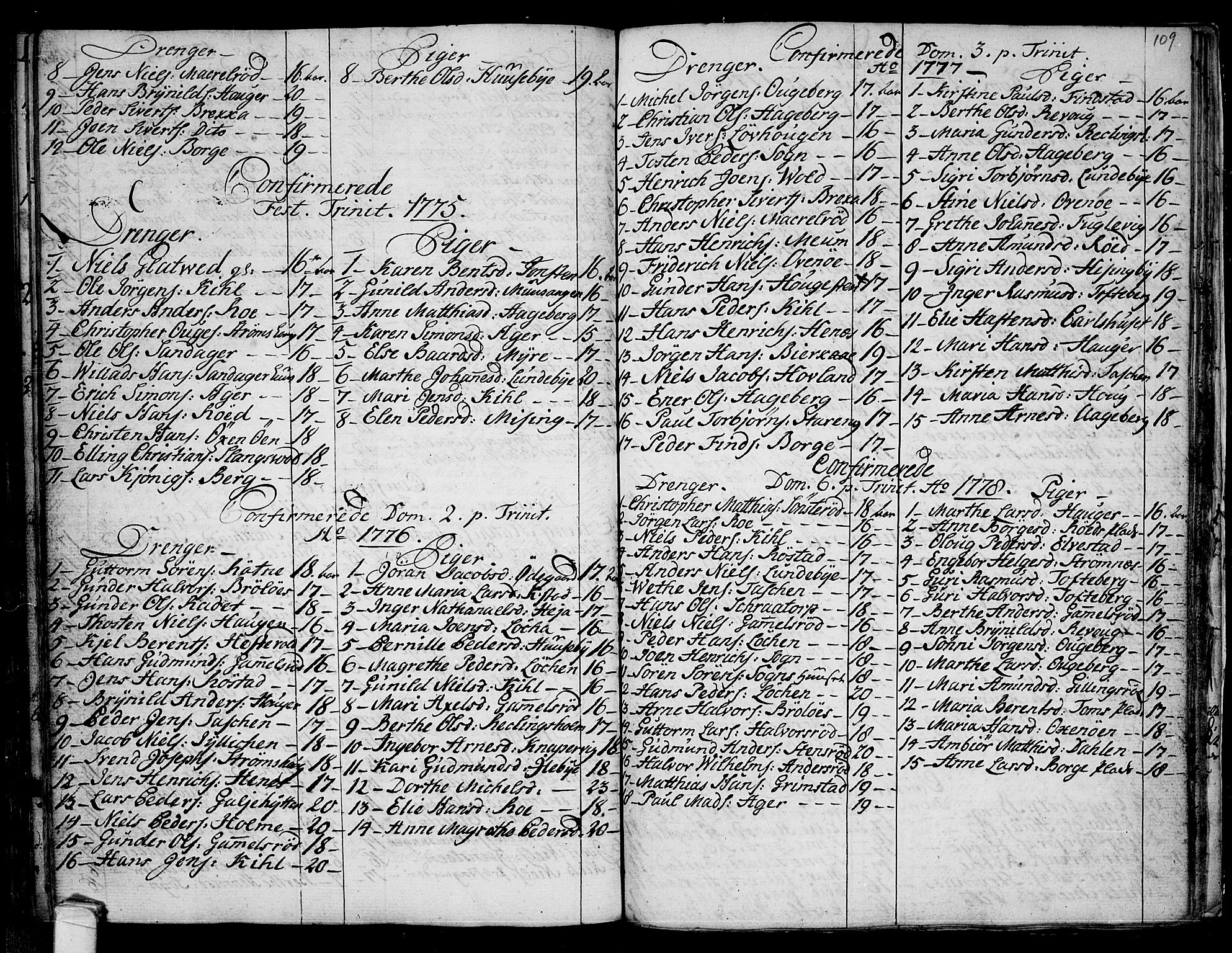 Råde prestekontor kirkebøker, SAO/A-2009/F/Fa/L0002: Parish register (official) no. 2, 1762-1806, p. 109