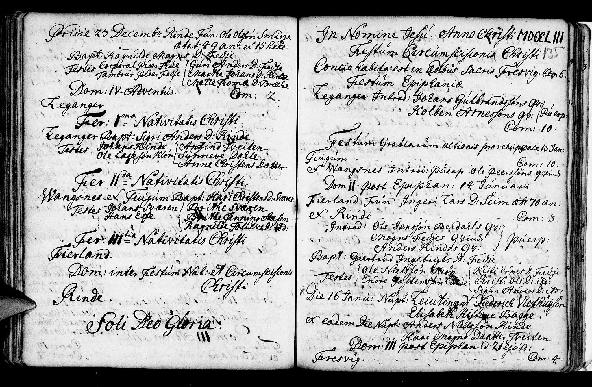 Leikanger sokneprestembete, SAB/A-81001: Parish register (official) no. A 2, 1735-1756, p. 135
