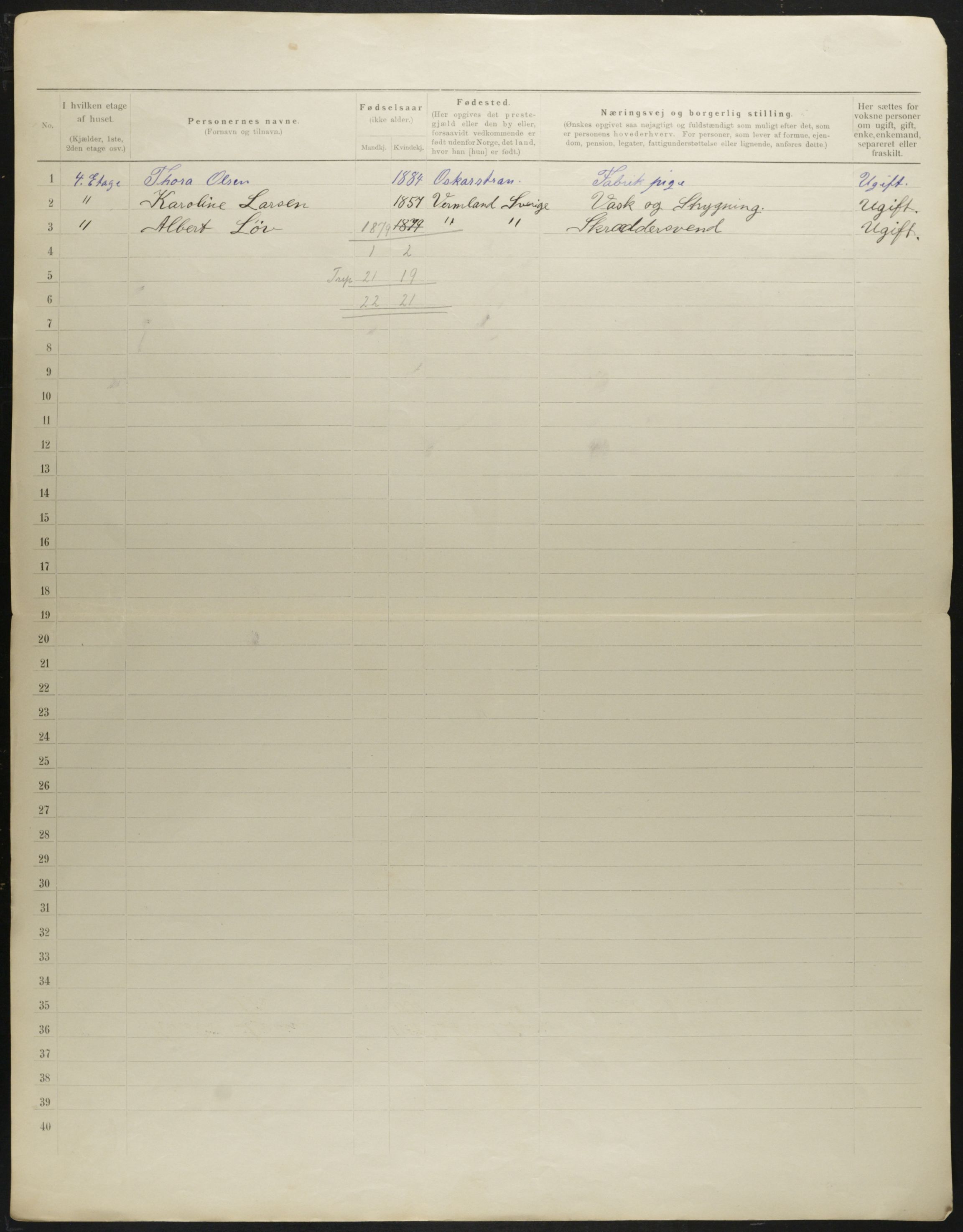 OBA, Municipal Census 1901 for Kristiania, 1901, p. 659