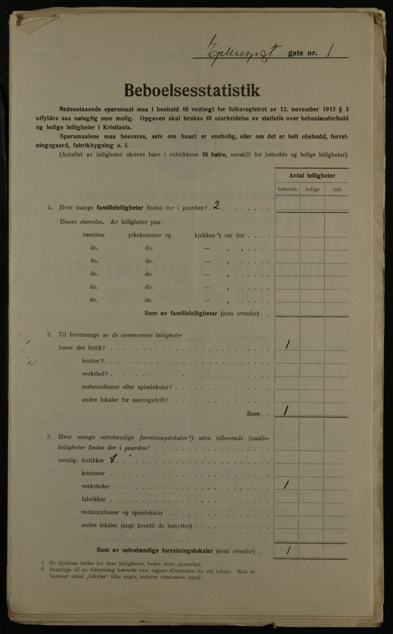 OBA, Municipal Census 1923 for Kristiania, 1923, p. 24747