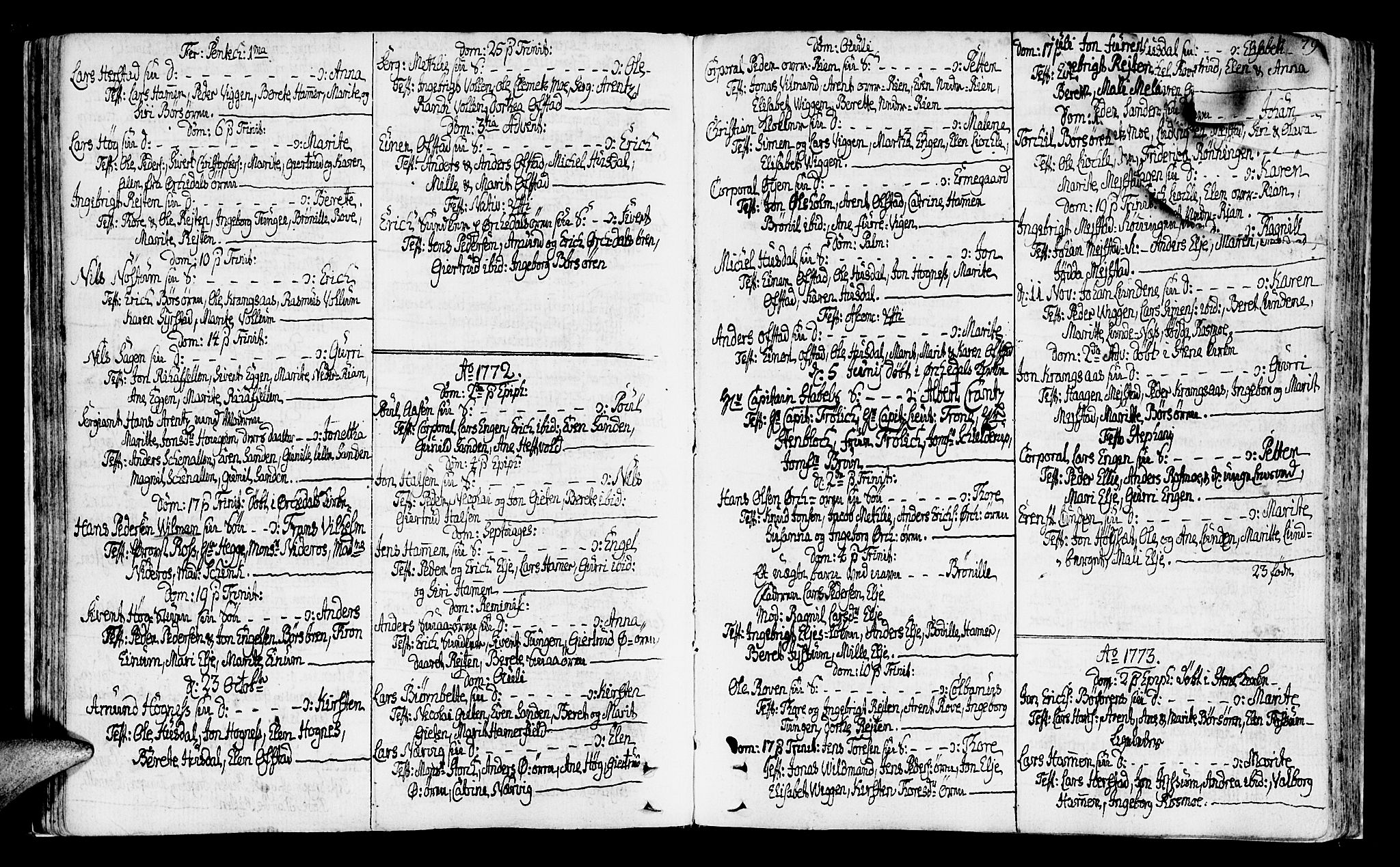 Ministerialprotokoller, klokkerbøker og fødselsregistre - Sør-Trøndelag, SAT/A-1456/665/L0768: Parish register (official) no. 665A03, 1754-1803, p. 76