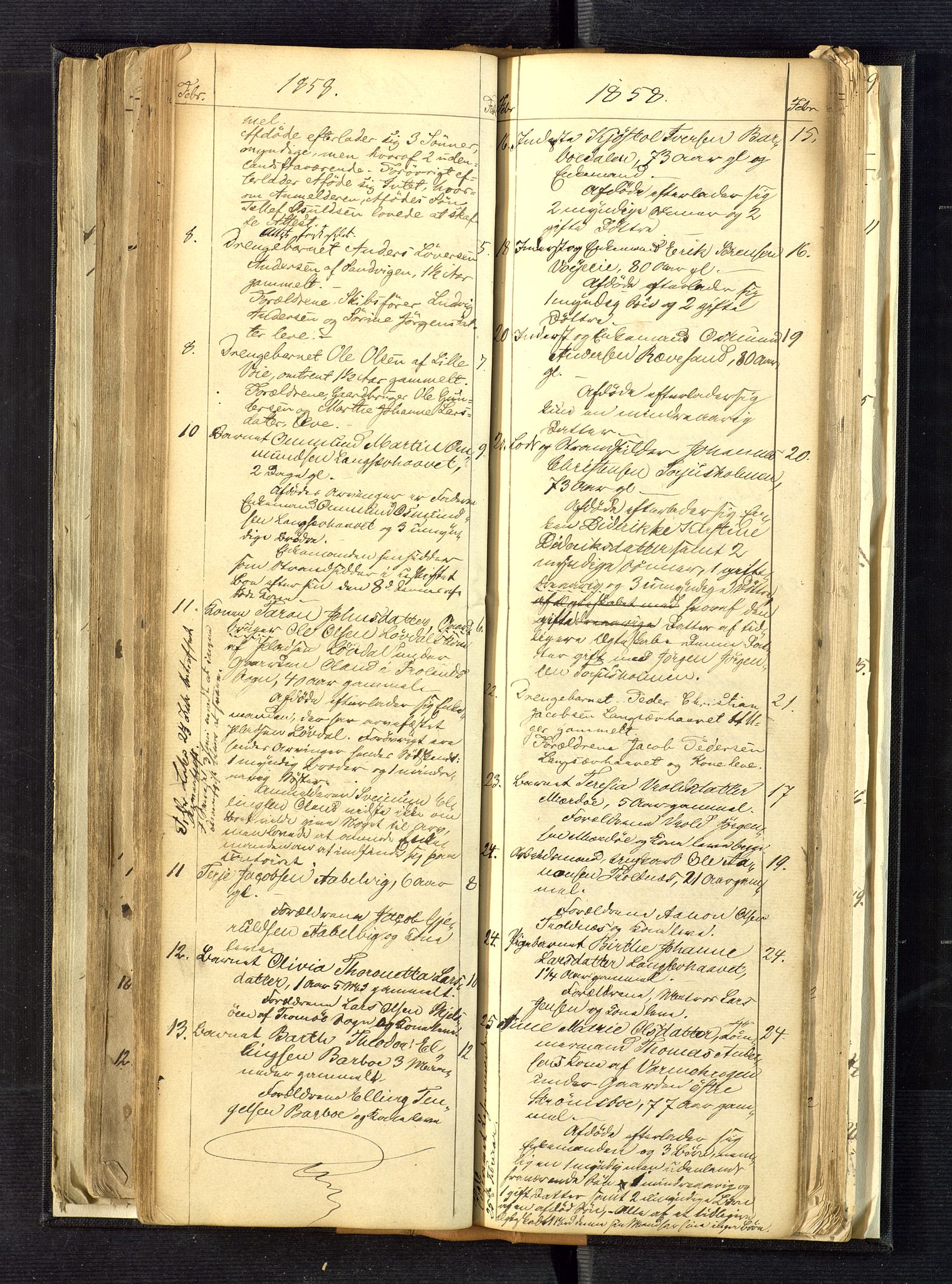 Nedenes sorenskriveri, AV/SAK-1221-0006/H/Ha/L0001: Dødsfallsfortegnelse nr 1, 1840-1863