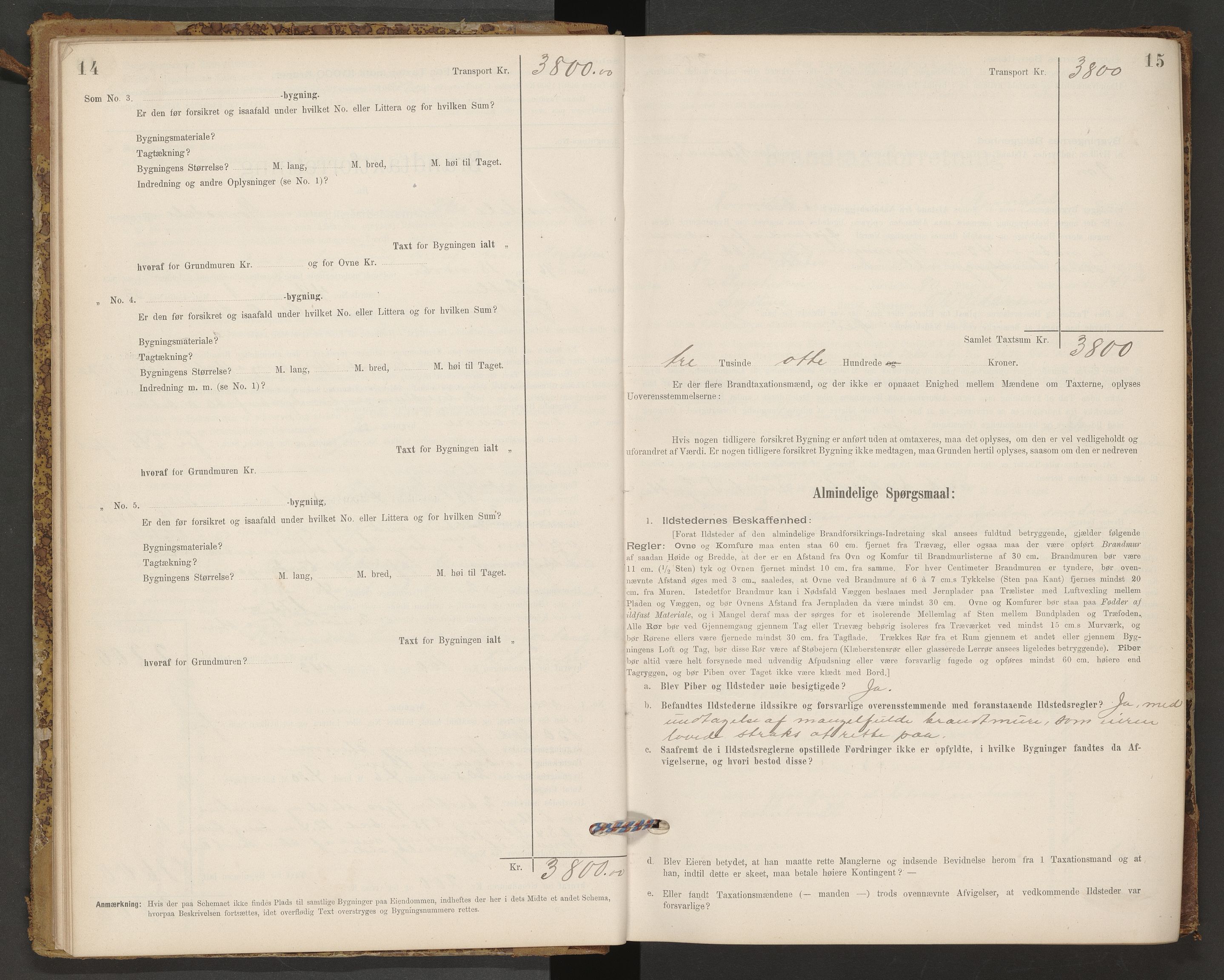 Norges Brannkasse Romsdal, AV/SAT-A-5499/Fb/L0001: Branntakstprotokoll, 1895-1915, p. 14-15