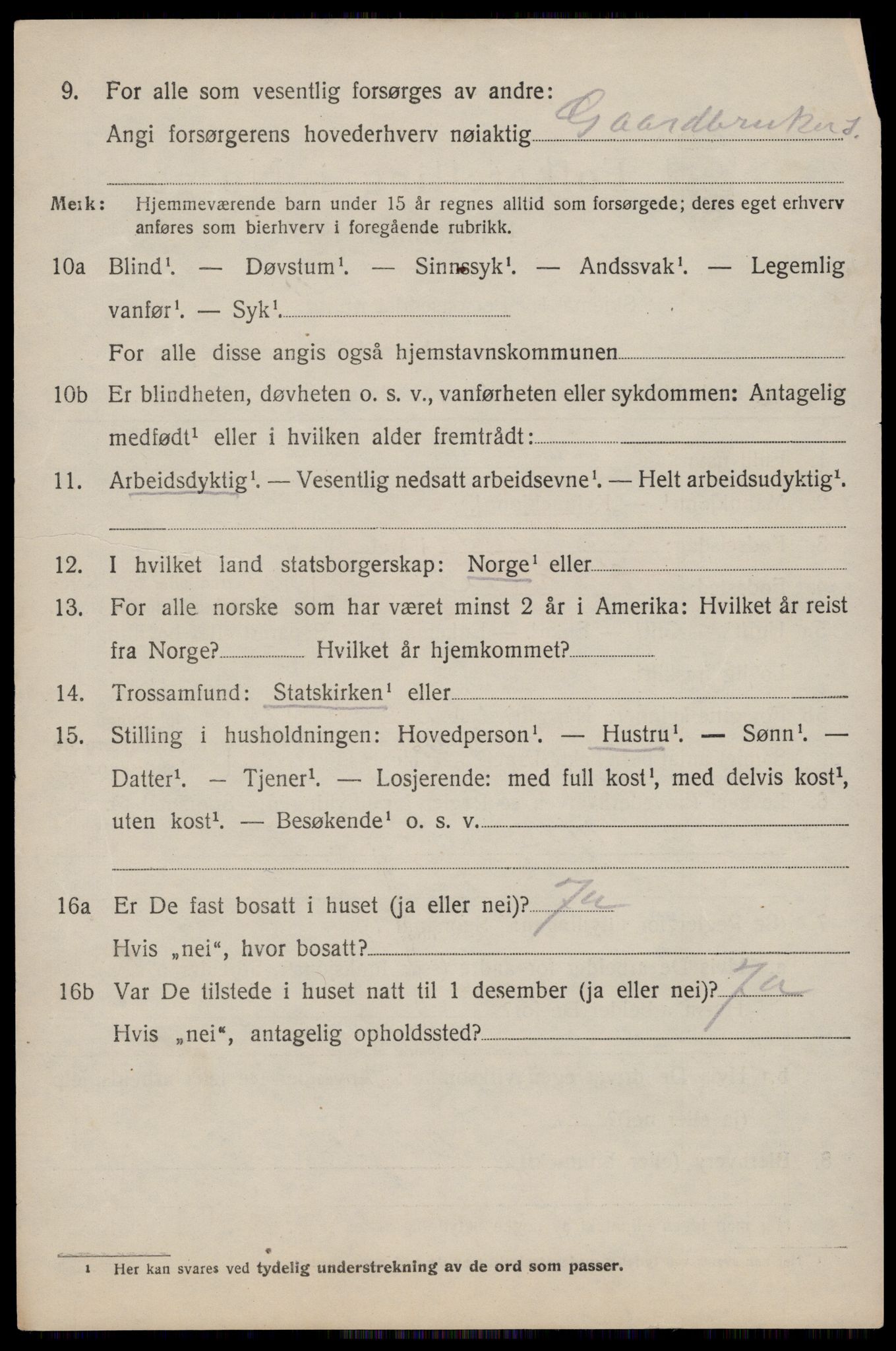 SAST, 1920 census for Skåre, 1920, p. 2687