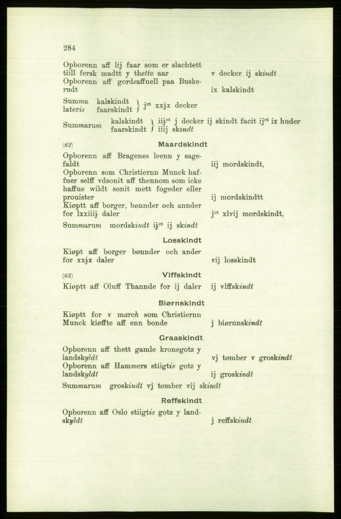 Publikasjoner utgitt av Arkivverket, PUBL/PUBL-001/C/0001: Bind 1: Rekneskap for Akershus len 1557-1558, 1557-1558, p. 284