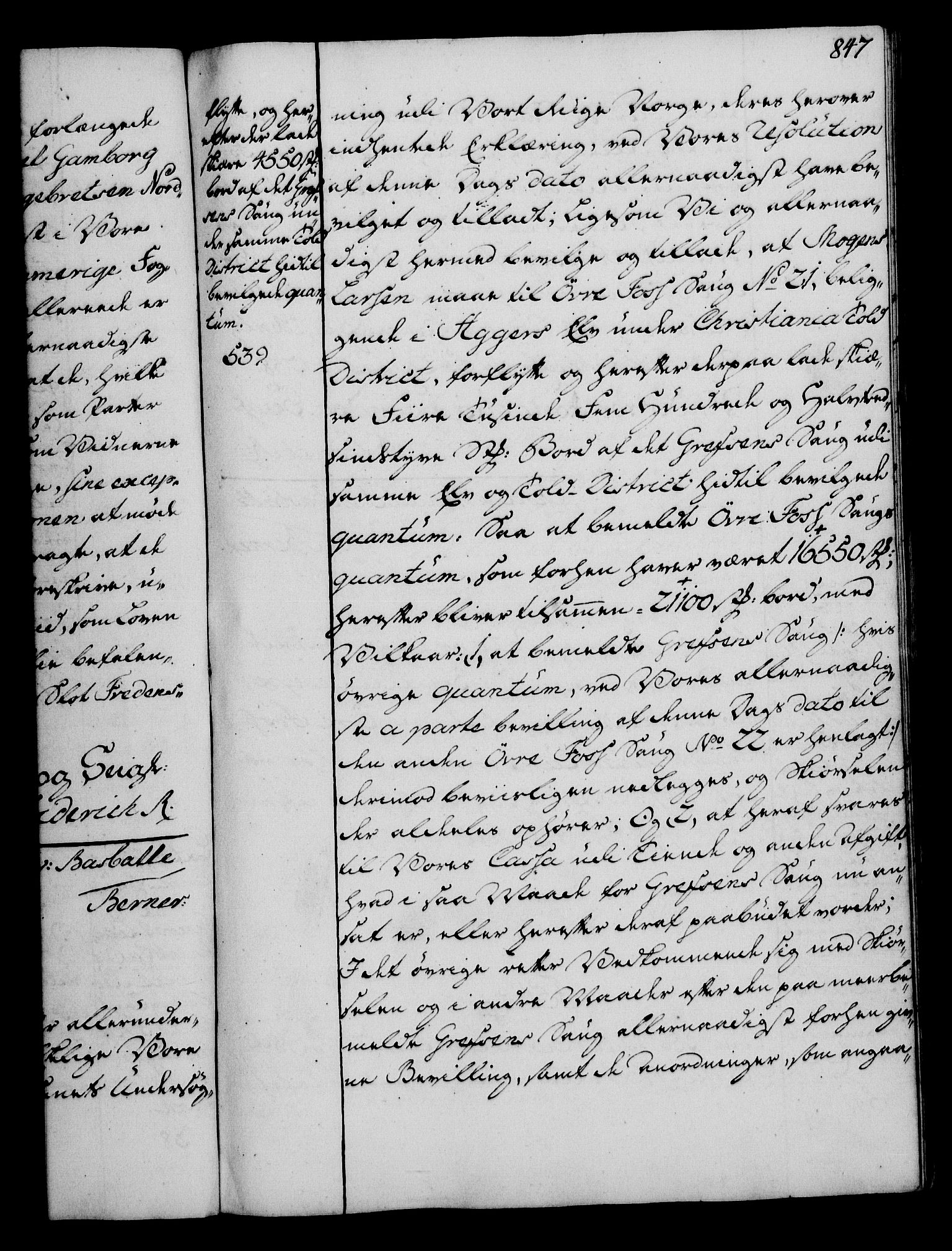 Rentekammeret, Kammerkanselliet, RA/EA-3111/G/Gg/Gga/L0006: Norsk ekspedisjonsprotokoll med register (merket RK 53.6), 1749-1759, p. 847