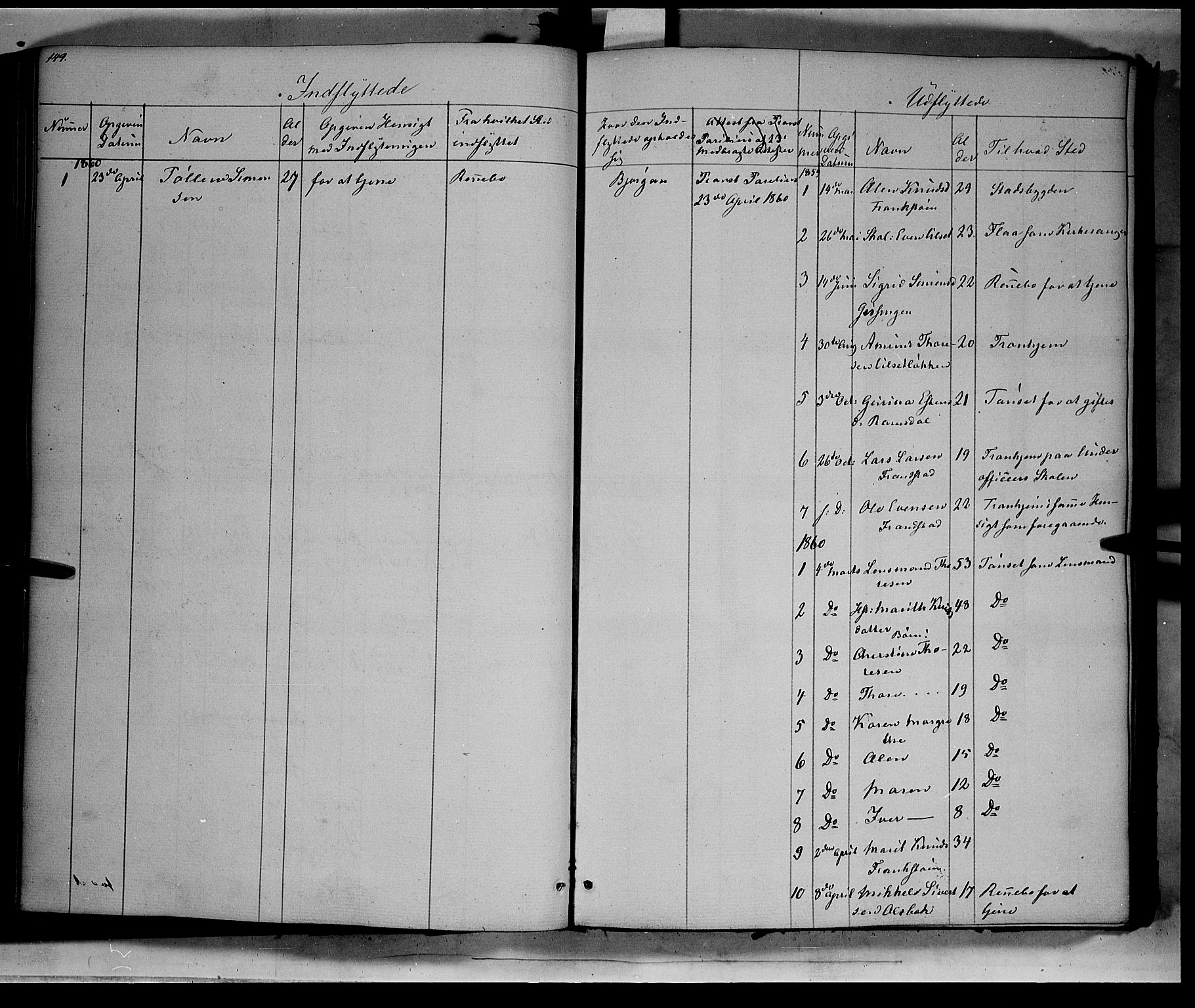 Kvikne prestekontor, SAH/PREST-064/H/Ha/Haa/L0005: Parish register (official) no. 5, 1841-1862, p. 149