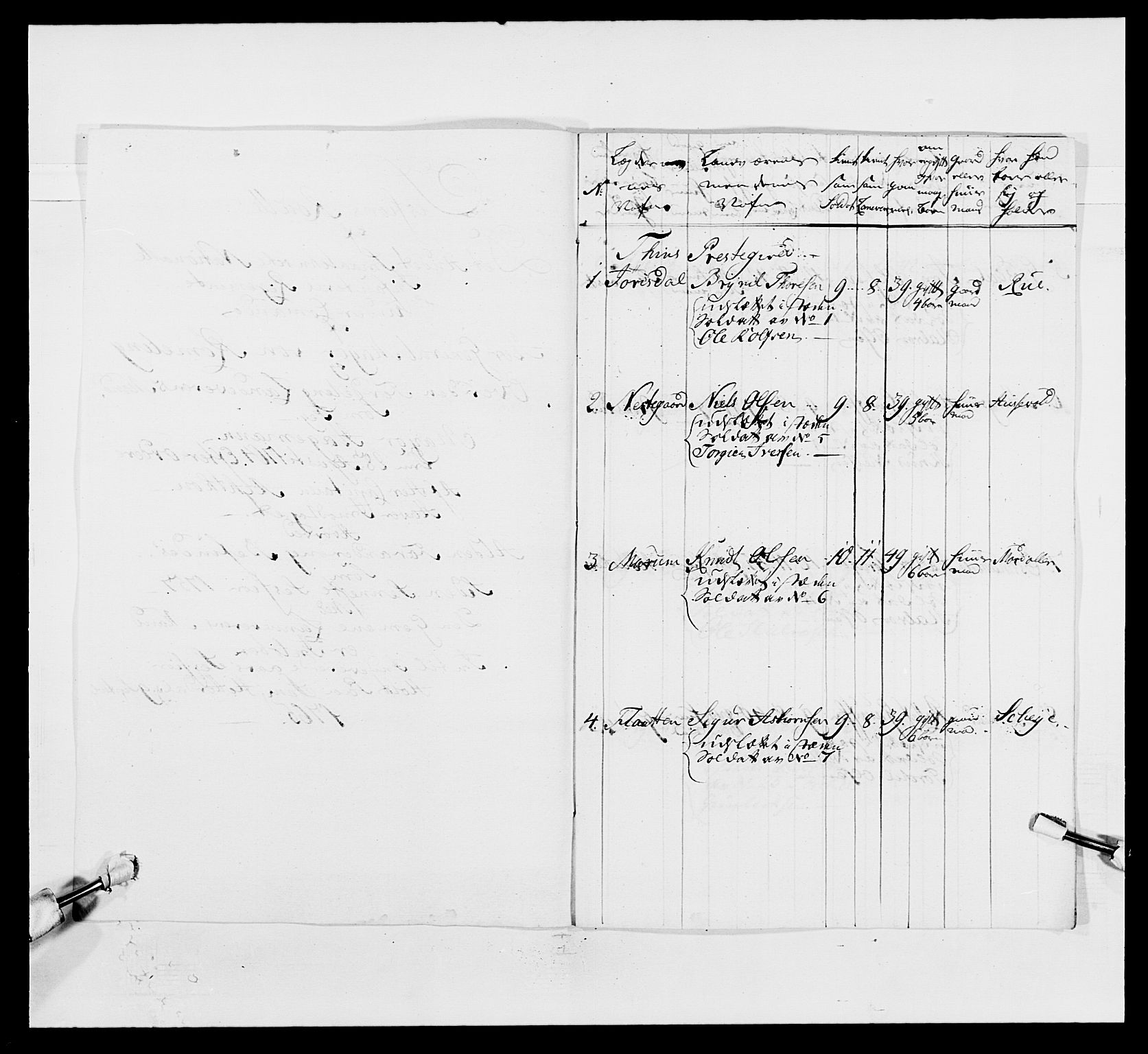 Kommanderende general (KG I) med Det norske krigsdirektorium, RA/EA-5419/E/Ea/L0497: 2. Smålenske regiment, 1748-1765, p. 501