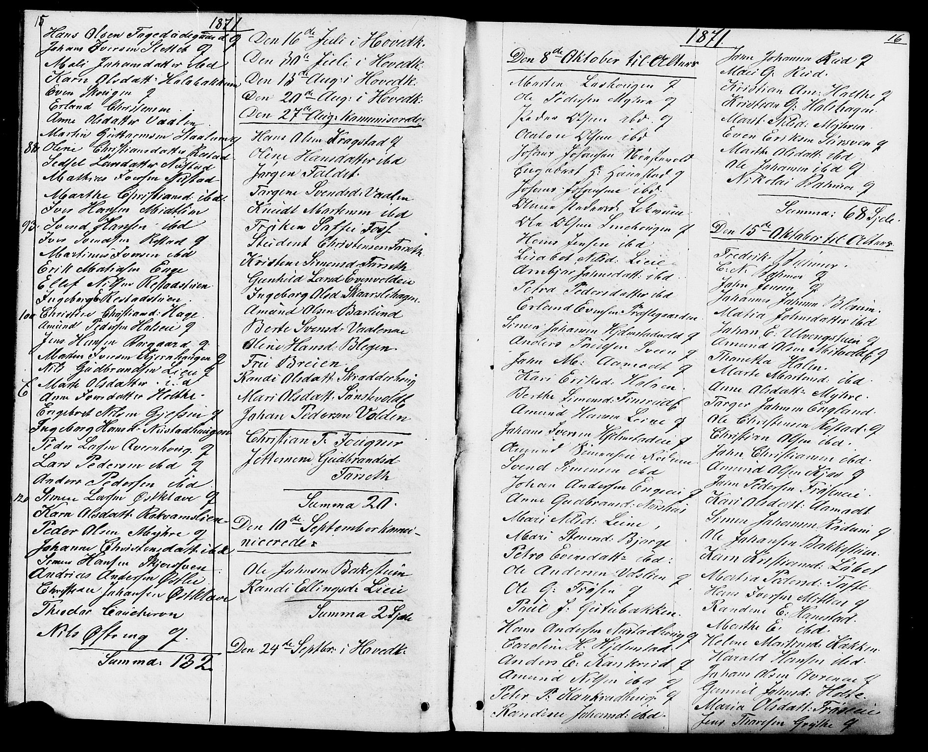 Østre Gausdal prestekontor, AV/SAH-PREST-092/H/Ha/Hab/L0001: Parish register (copy) no. 1, 1863-1893, p. 15-16