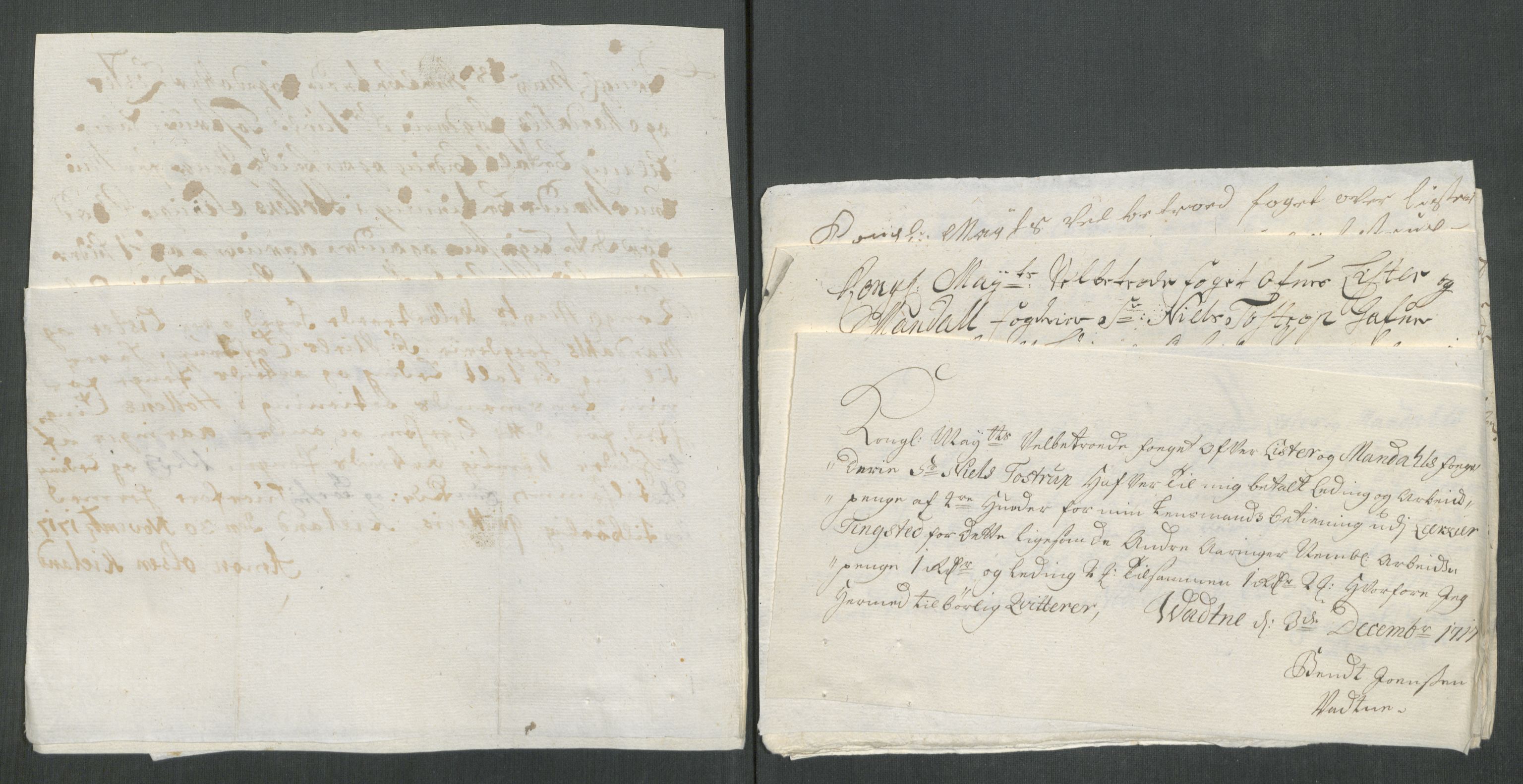 Rentekammeret inntil 1814, Reviderte regnskaper, Fogderegnskap, RA/EA-4092/R43/L2561: Fogderegnskap Lista og Mandal, 1717, p. 238