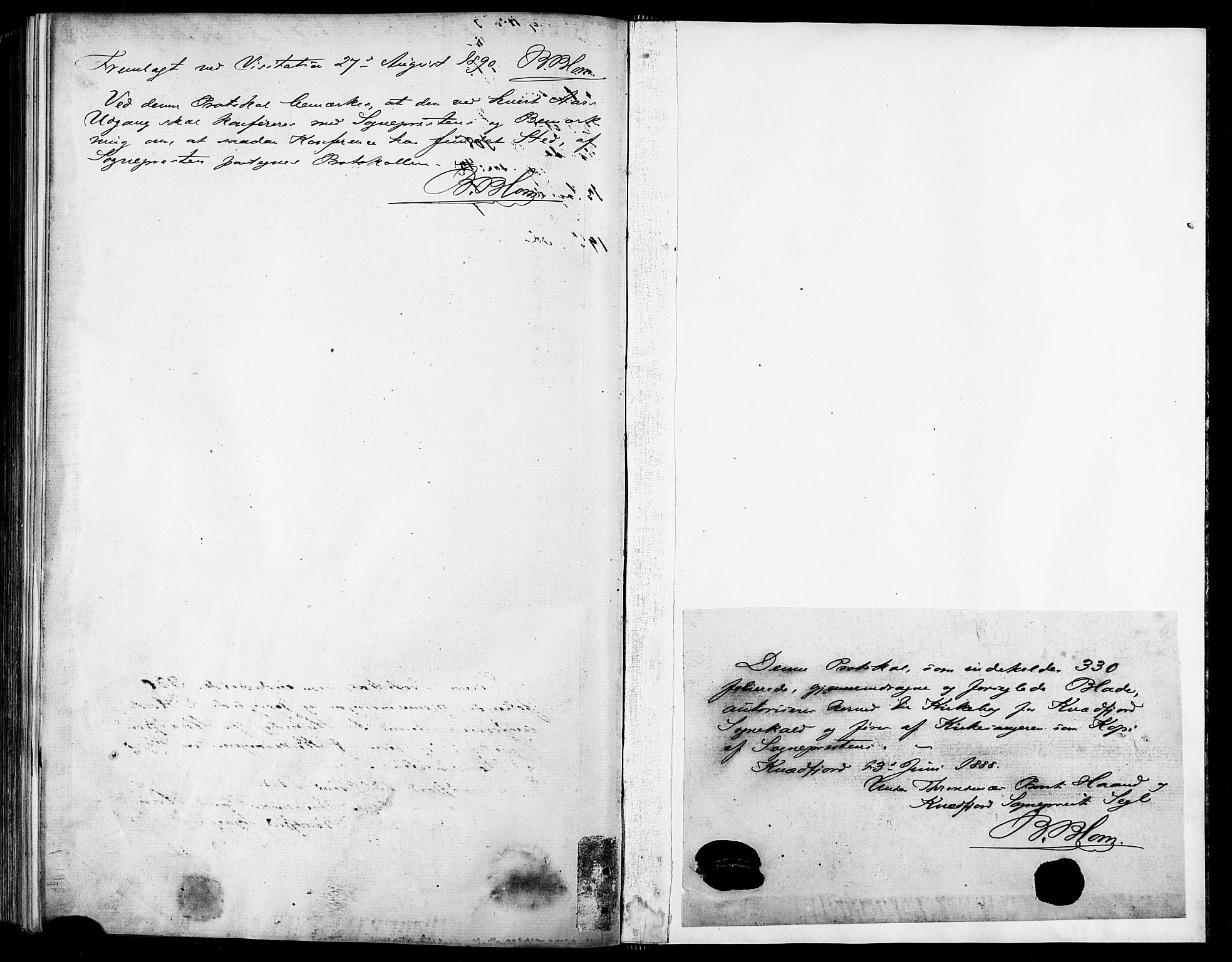 Kvæfjord sokneprestkontor, SATØ/S-1323/G/Ga/Gab/L0005klokker: Parish register (copy) no. 5, 1886-1911