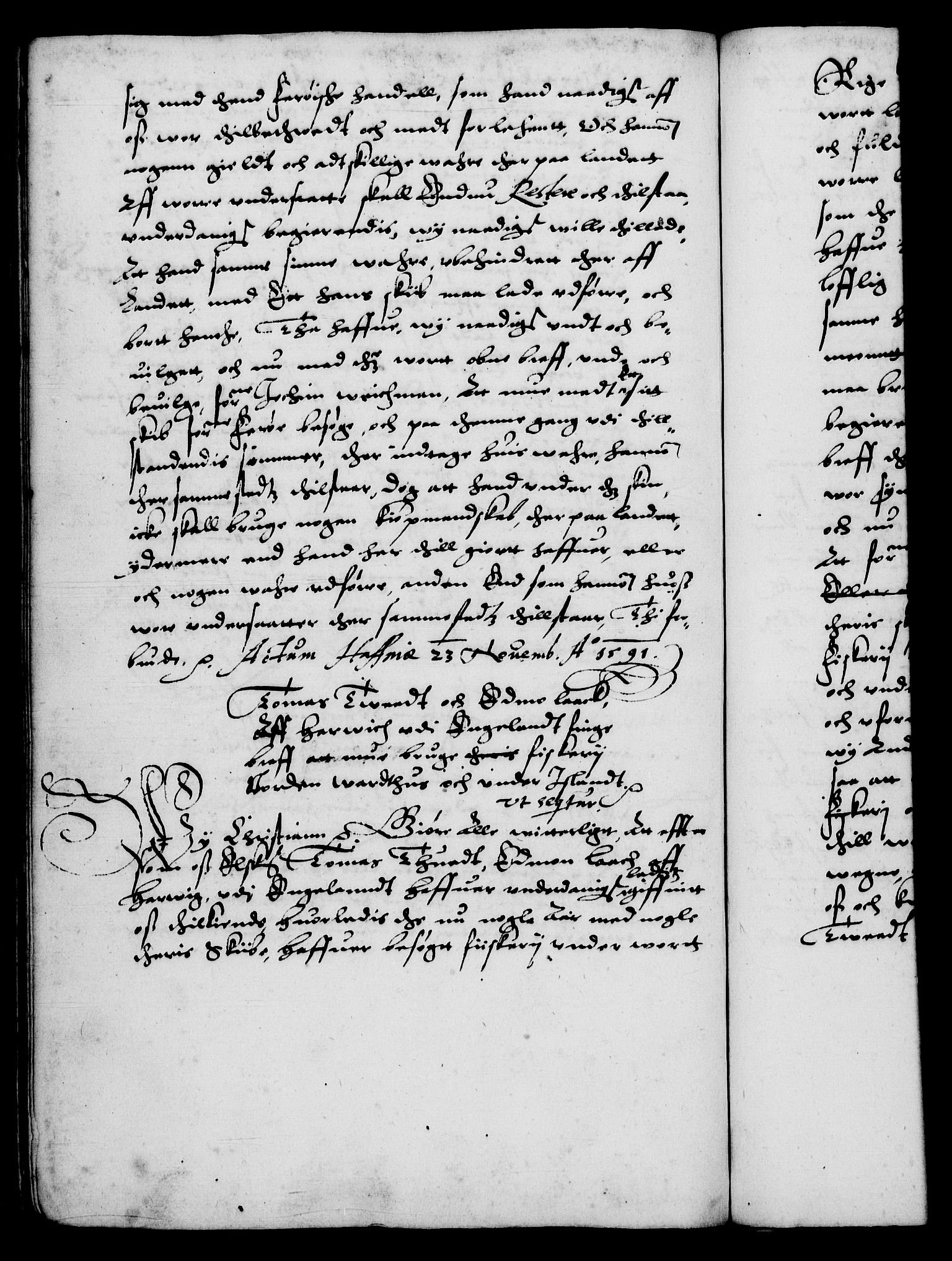 Danske Kanselli 1572-1799, AV/RA-EA-3023/F/Fc/Fca/Fcaa/L0002: Norske registre (mikrofilm), 1588-1596, p. 131b