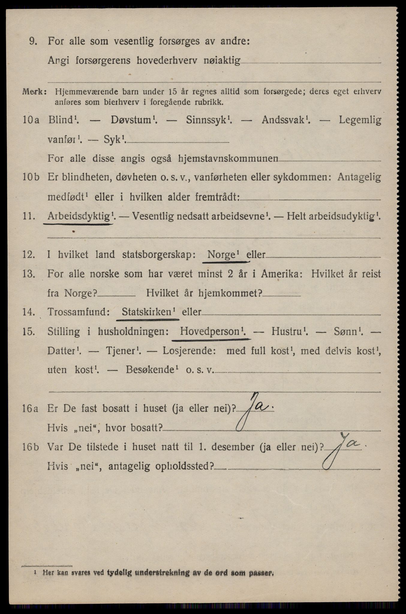 SAST, 1920 census for Skjold, 1920, p. 2347