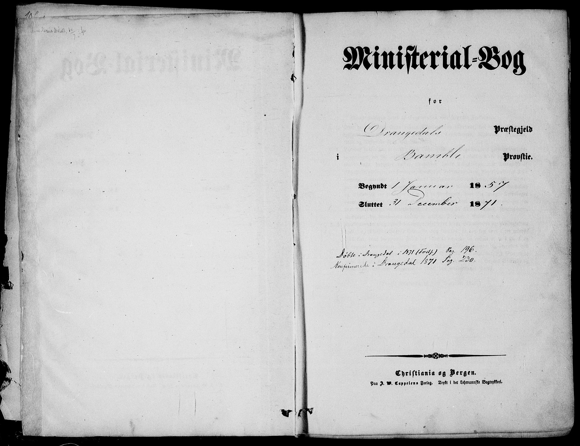 Drangedal kirkebøker, AV/SAKO-A-258/F/Fa/L0008: Parish register (official) no. 8, 1857-1871