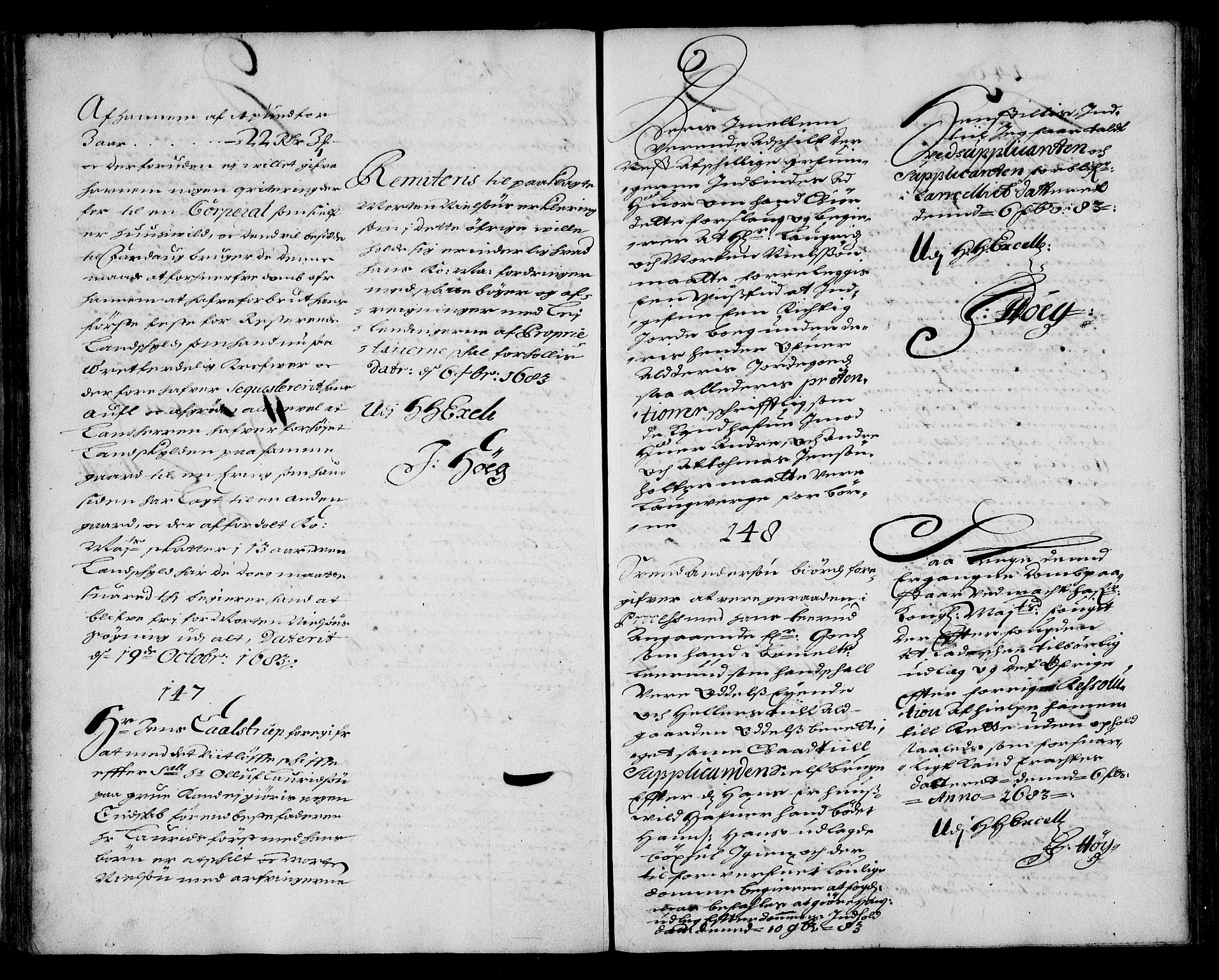 Stattholderembetet 1572-1771, AV/RA-EA-2870/Ae/L0001: Supplikasjons- og resolusjonsprotokoll, 1683-1684