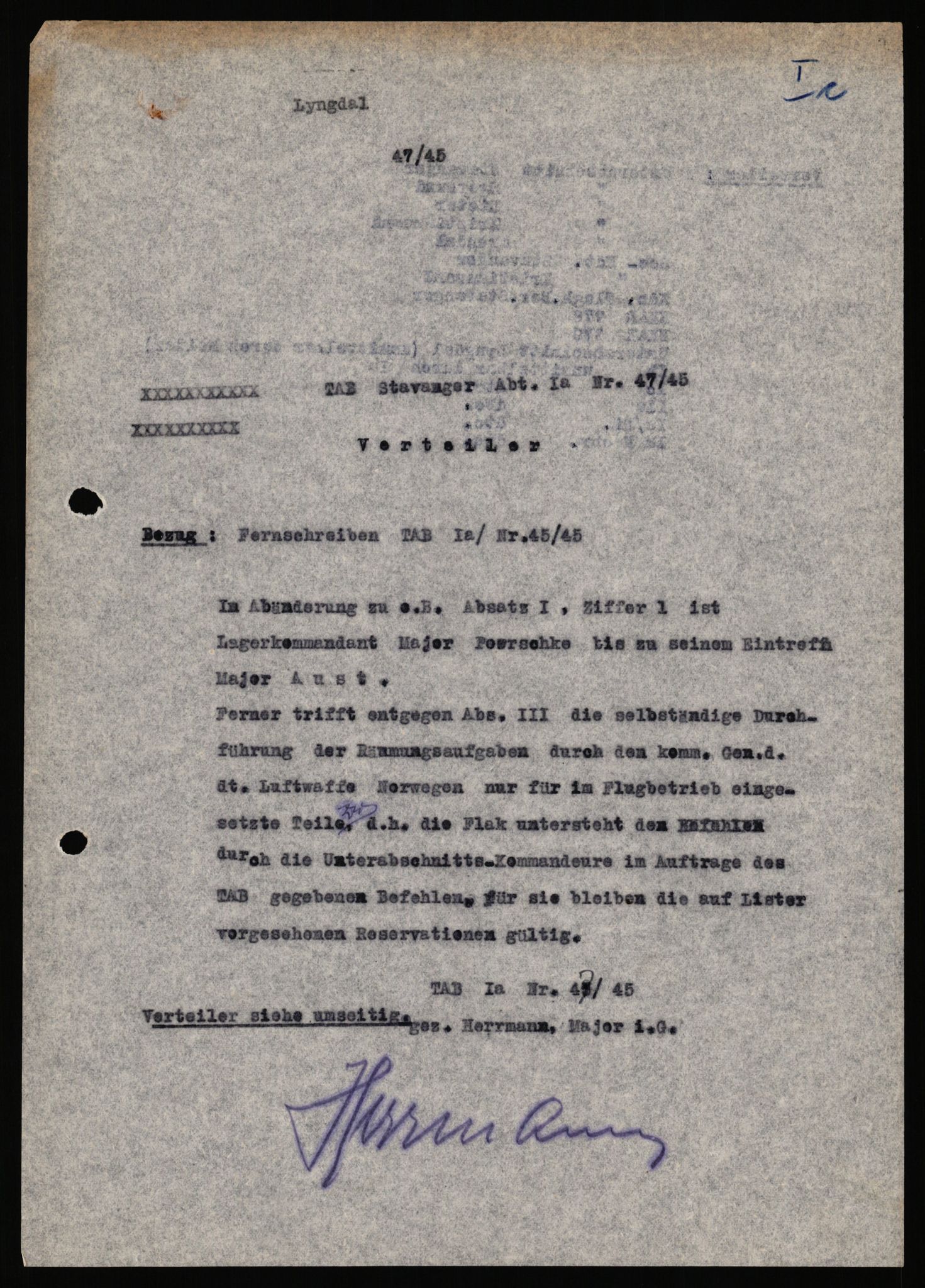 Deutscher Oberbefehlshaber Norwegen (DOBN), RA/RAFA-2197/D/Dl/L0119: DB Zone Stavanger Abt. Ic, 1945, p. 240