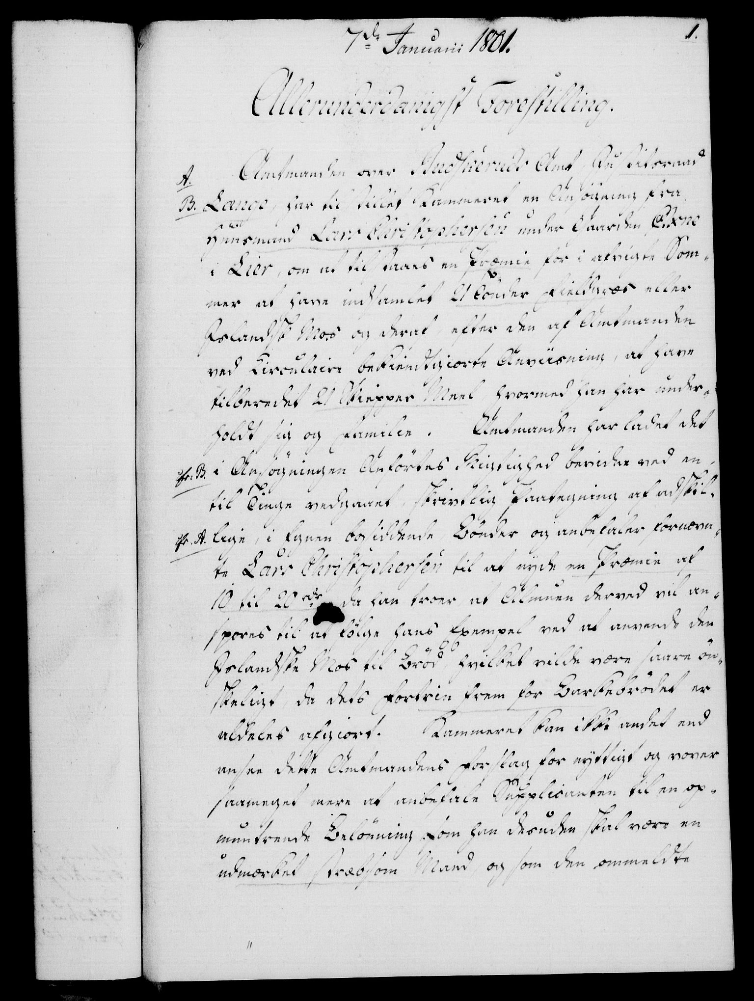 Rentekammeret, Kammerkanselliet, RA/EA-3111/G/Gf/Gfa/L0083: Norsk relasjons- og resolusjonsprotokoll (merket RK 52.83), 1801, p. 28