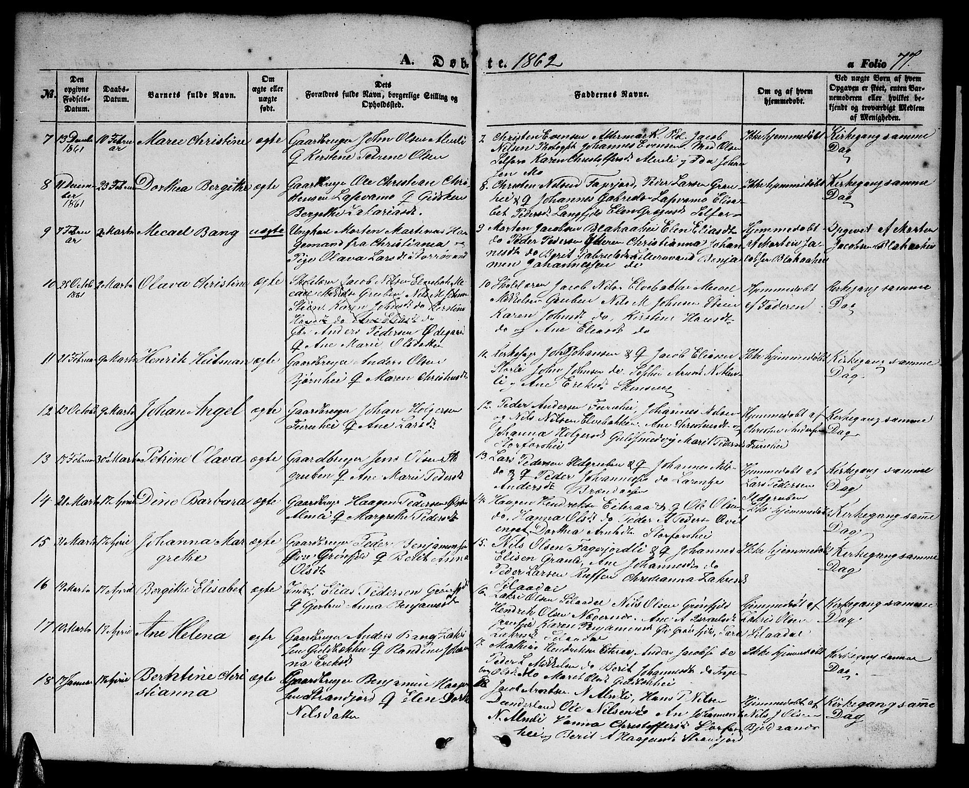 Ministerialprotokoller, klokkerbøker og fødselsregistre - Nordland, SAT/A-1459/827/L0414: Parish register (copy) no. 827C03, 1853-1865, p. 77