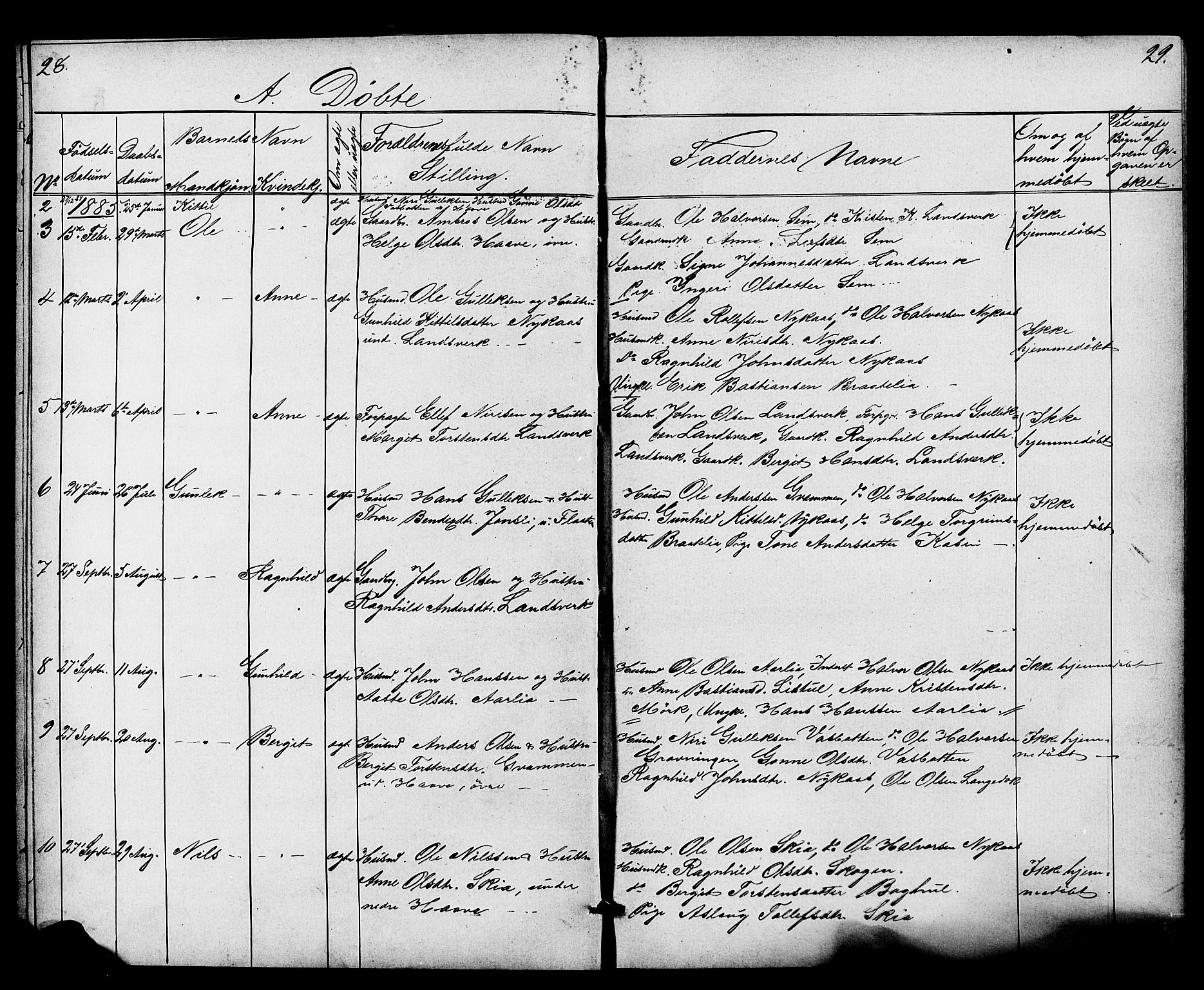 Heddal kirkebøker, SAKO/A-268/G/Gb/L0001: Parish register (copy) no. II 1, 1866-1887, p. 28-29