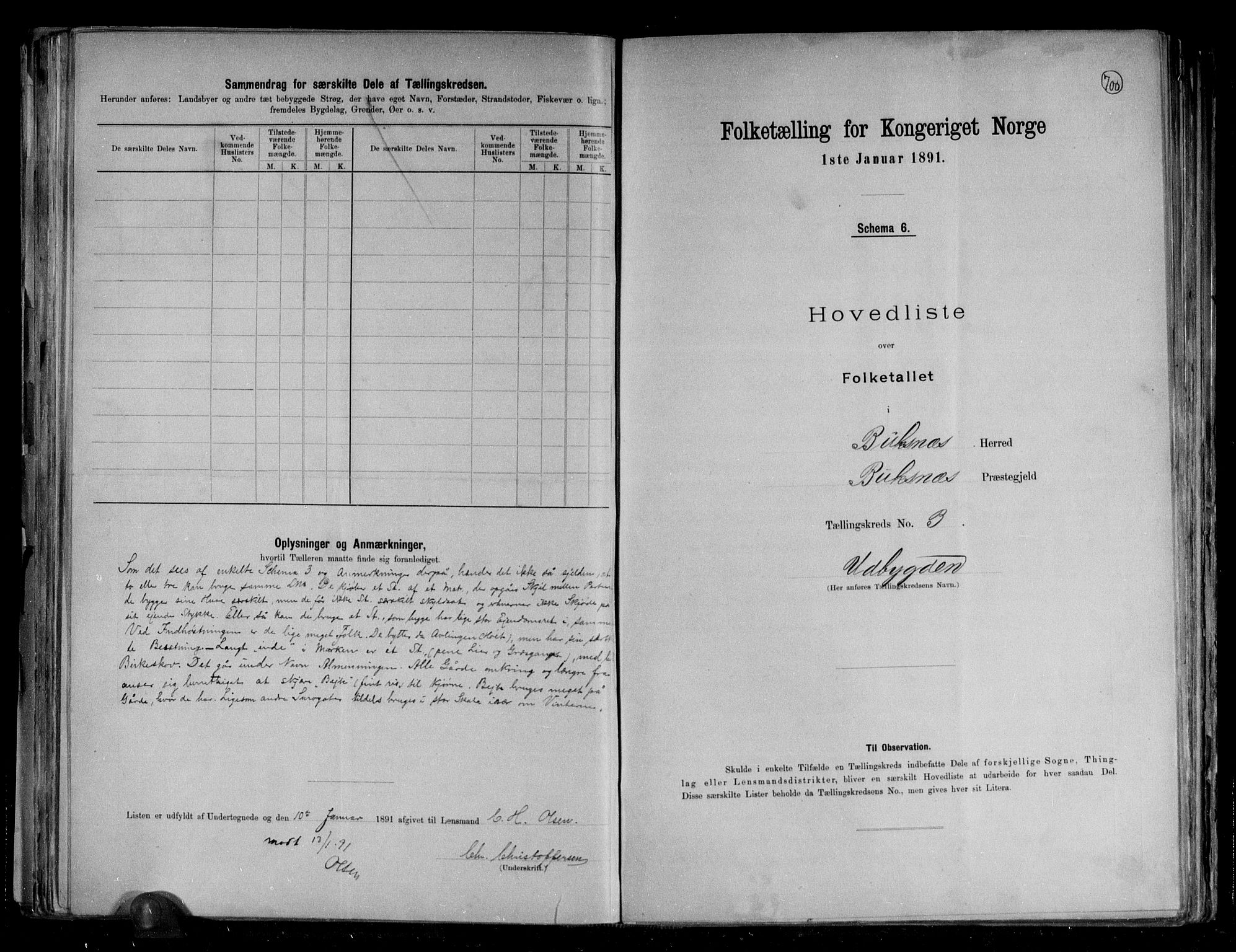 RA, 1891 census for 1860 Buksnes, 1891, p. 12